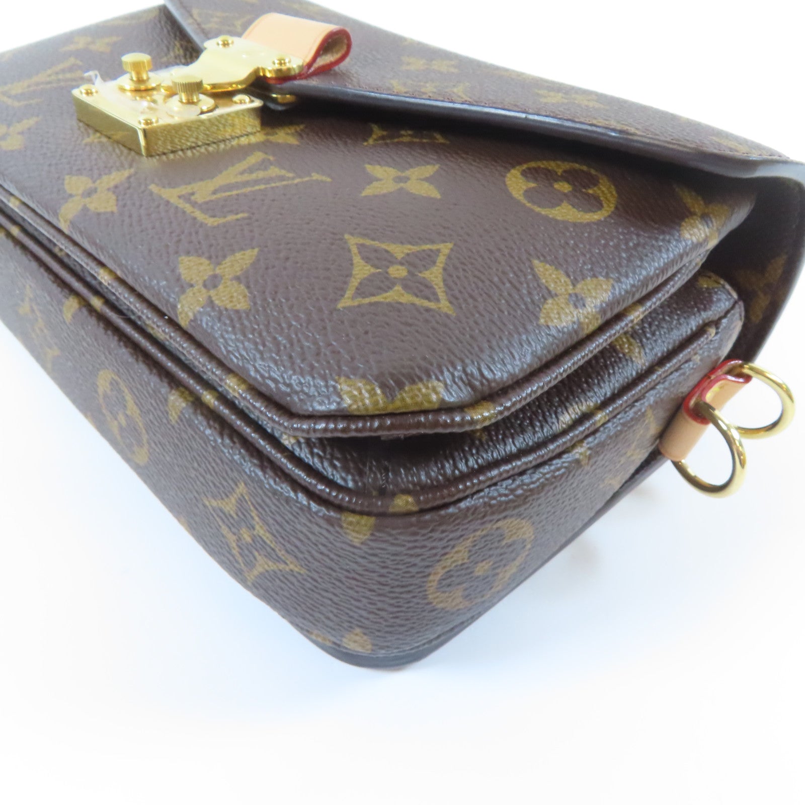 LOUIS VUITTON Monogram Pochette Metis East West金扣手挽肩背兩用袋啡色