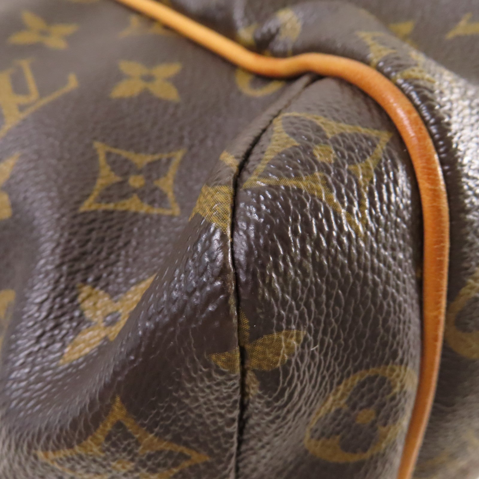 LOUIS VUITTON Monogram Totally MM Shoulder Bag金扣肩背袋啡色