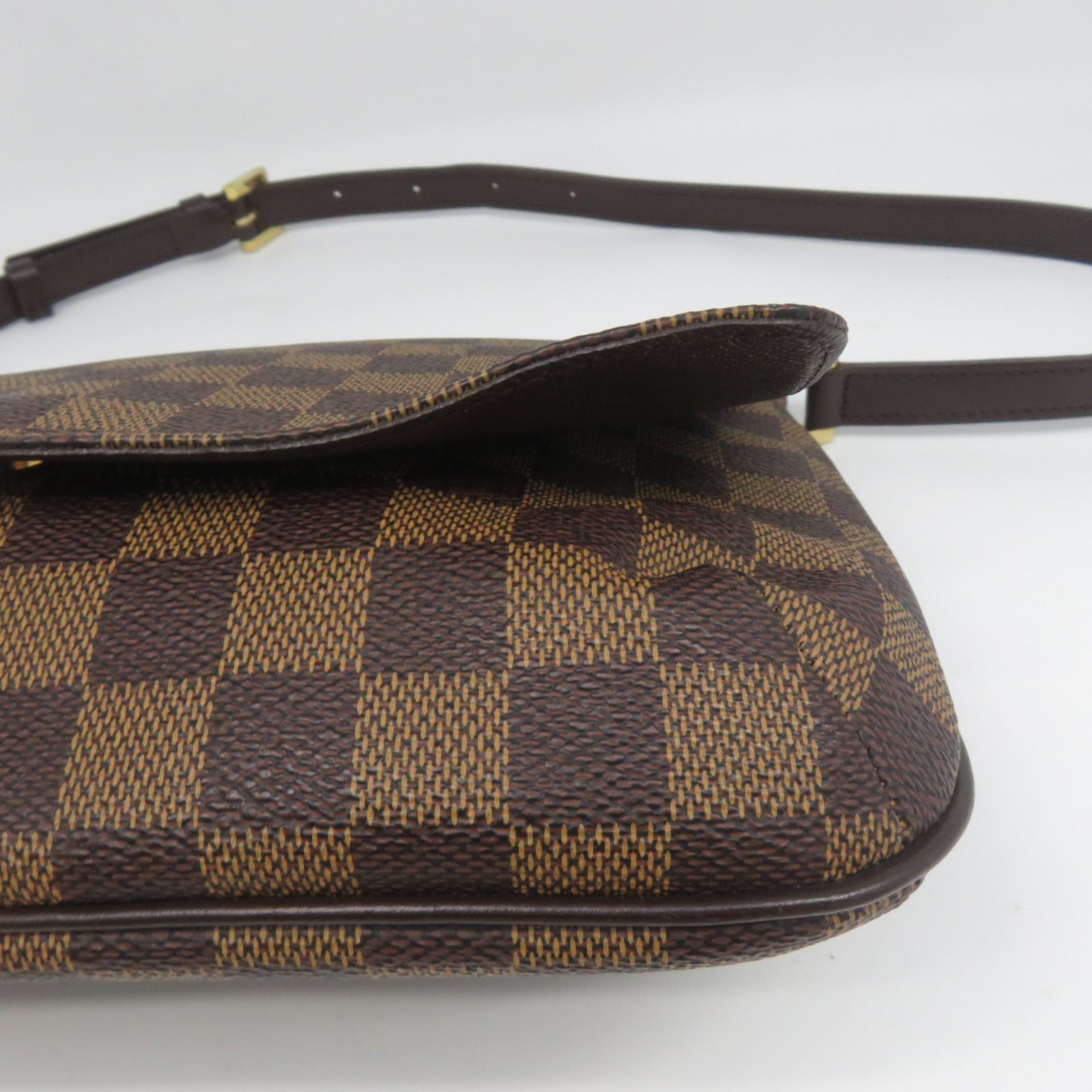 LOUIS VUITTON Damier Shoulder Bag金扣肩背袋啡色