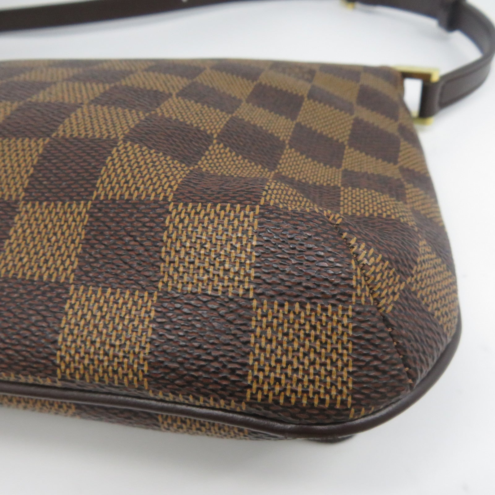 LOUIS VUITTON Damier Shoulder Bag金扣肩背袋啡色