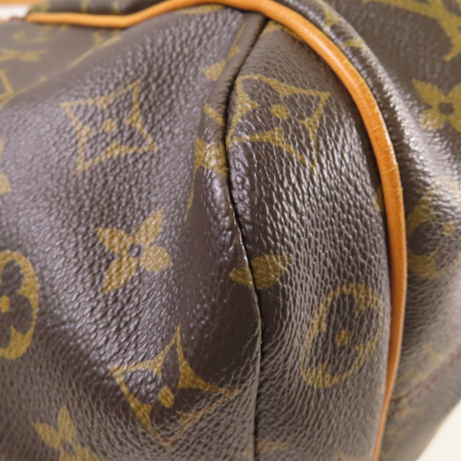 LOUIS VUITTON Monogram Totally MM Shoulder Bag金扣肩背袋啡色