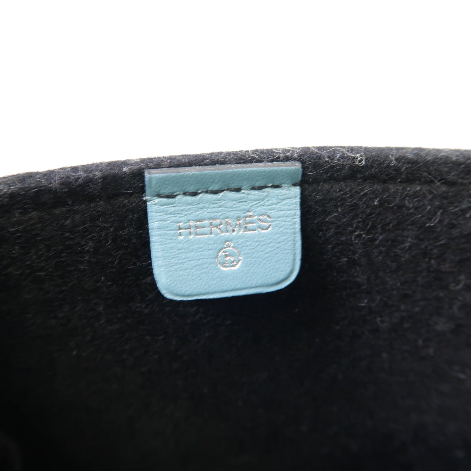 HERMES 皮革Petit H Tote Bag手挽袋藍色/黒色