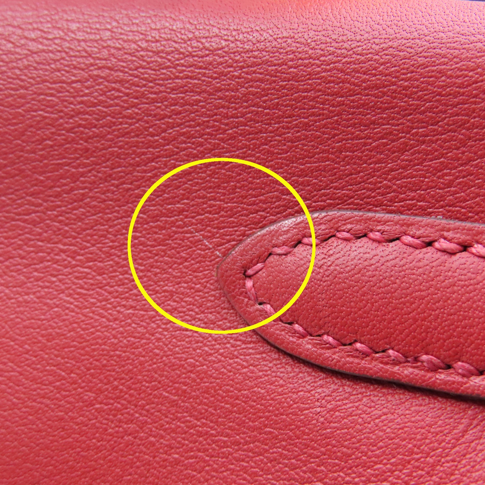 HERMES Swift皮革Kelly 25金扣手挽袋Rouge Vermillon红色