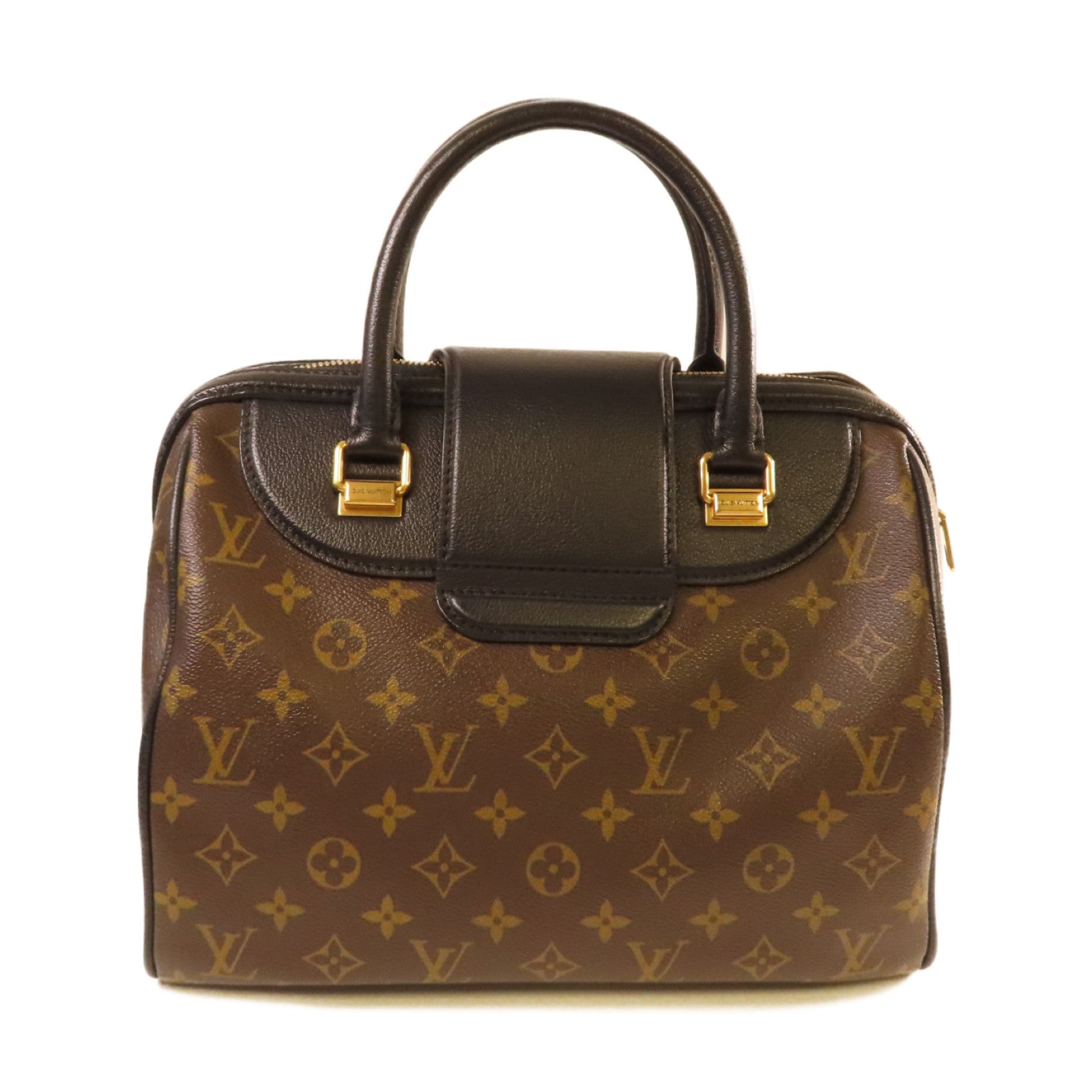 LOUIS VUITTON Monogram Golden Arrow Speedy 30 Handbag金扣手挽袋啡色/黑色