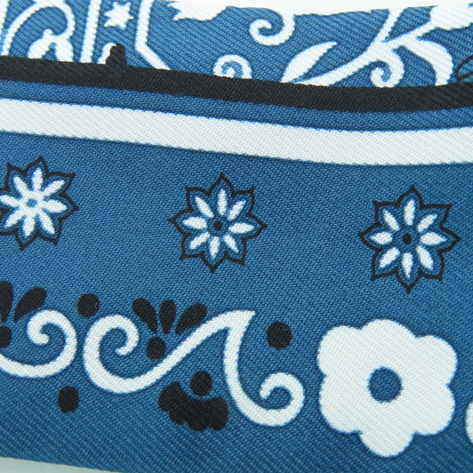 HERMES Silk Twilly Scarf Blue