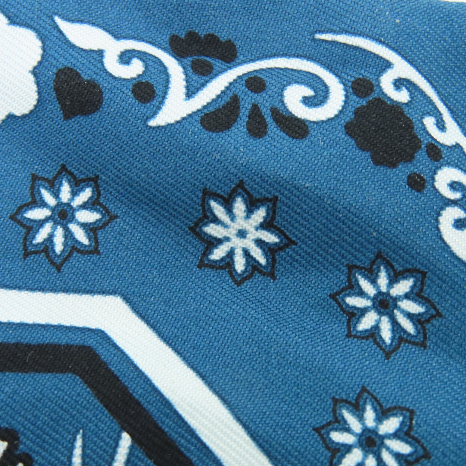 HERMES Silk Twilly Scarf Blue
