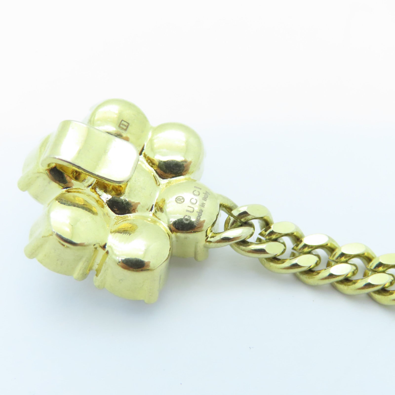 GUCCI Metal/PVC Necklace White/Gold