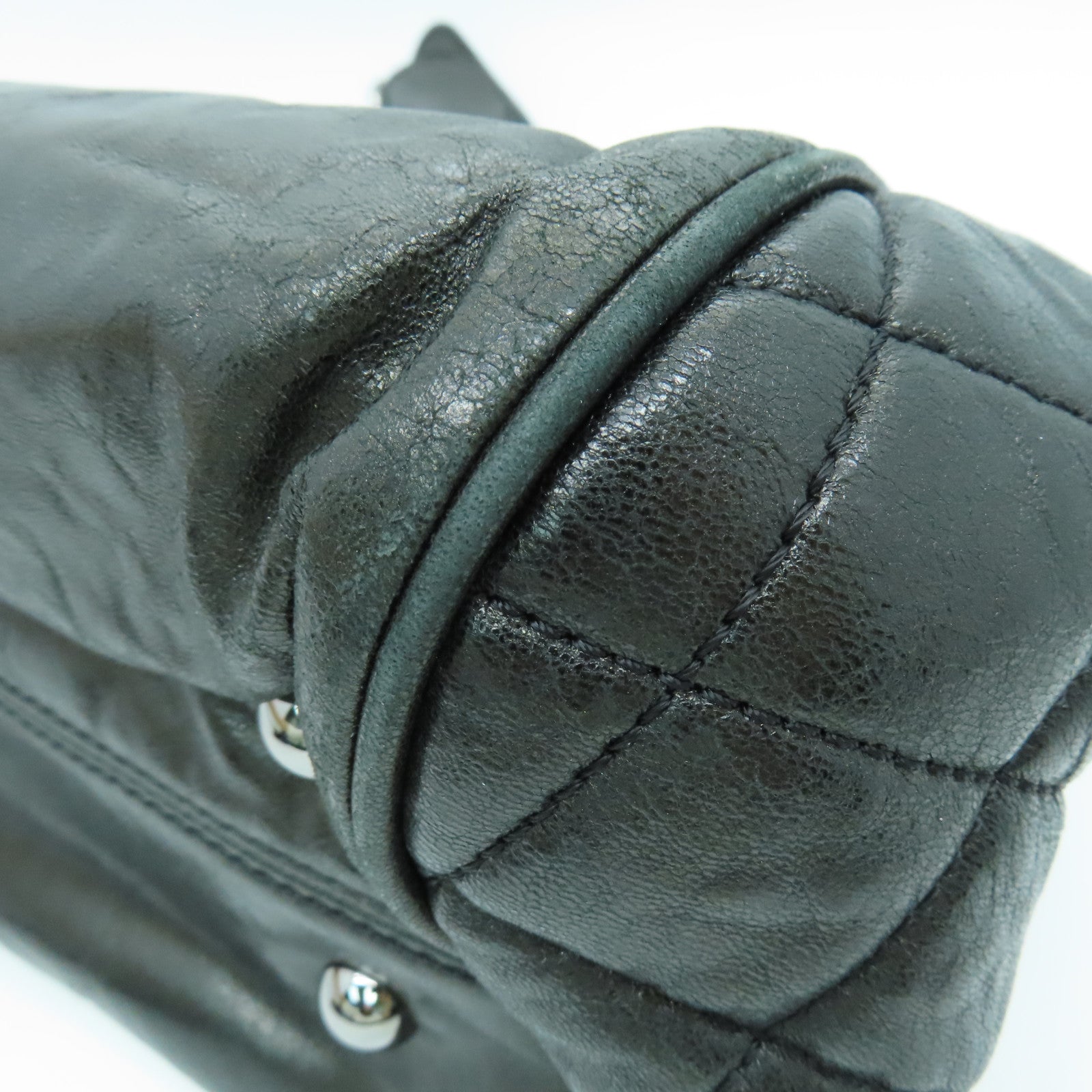 CHANEL 牛皮皮革Shoulder Bag银扣手挽袋/肩背袋