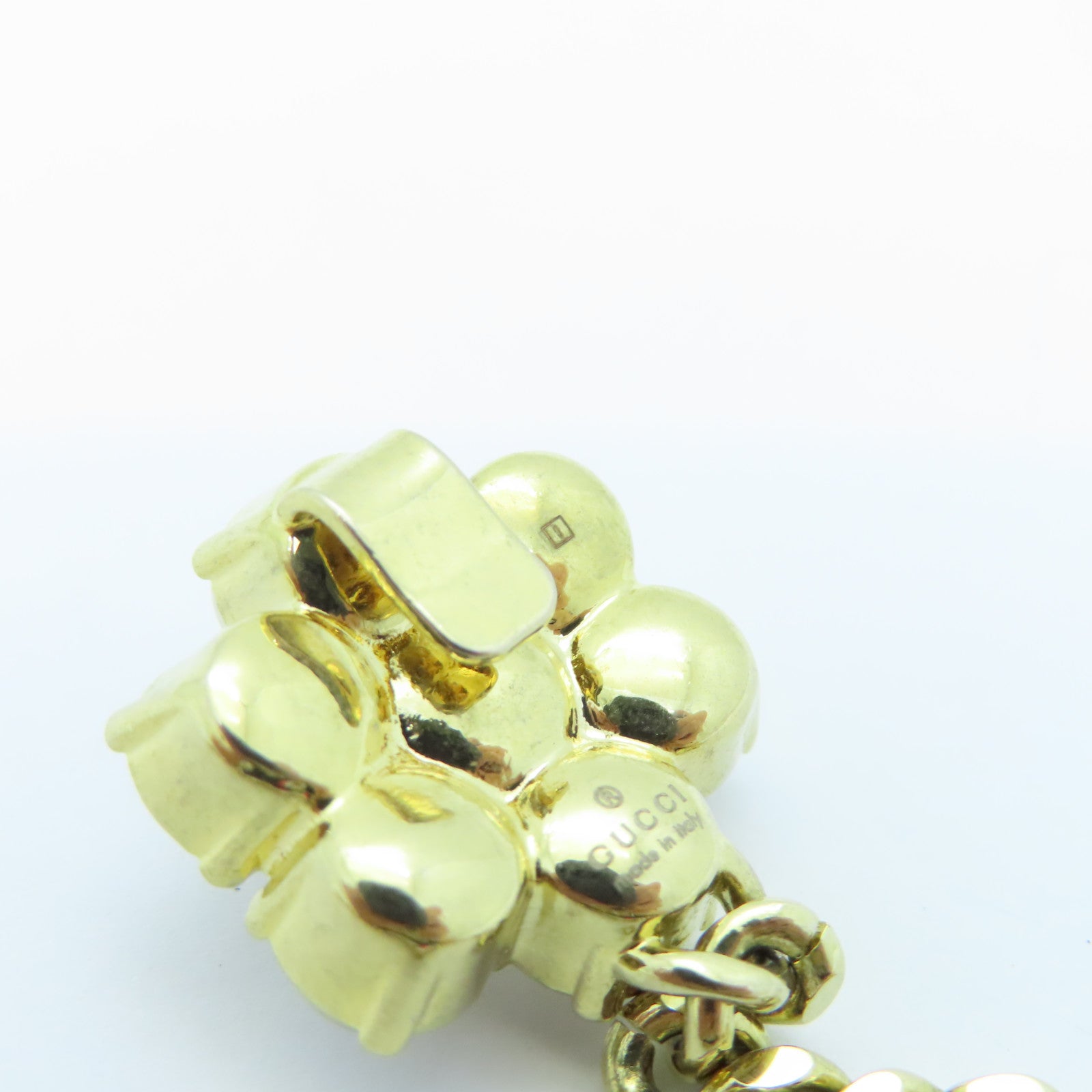 GUCCI Metal/PVC Necklace White/Gold