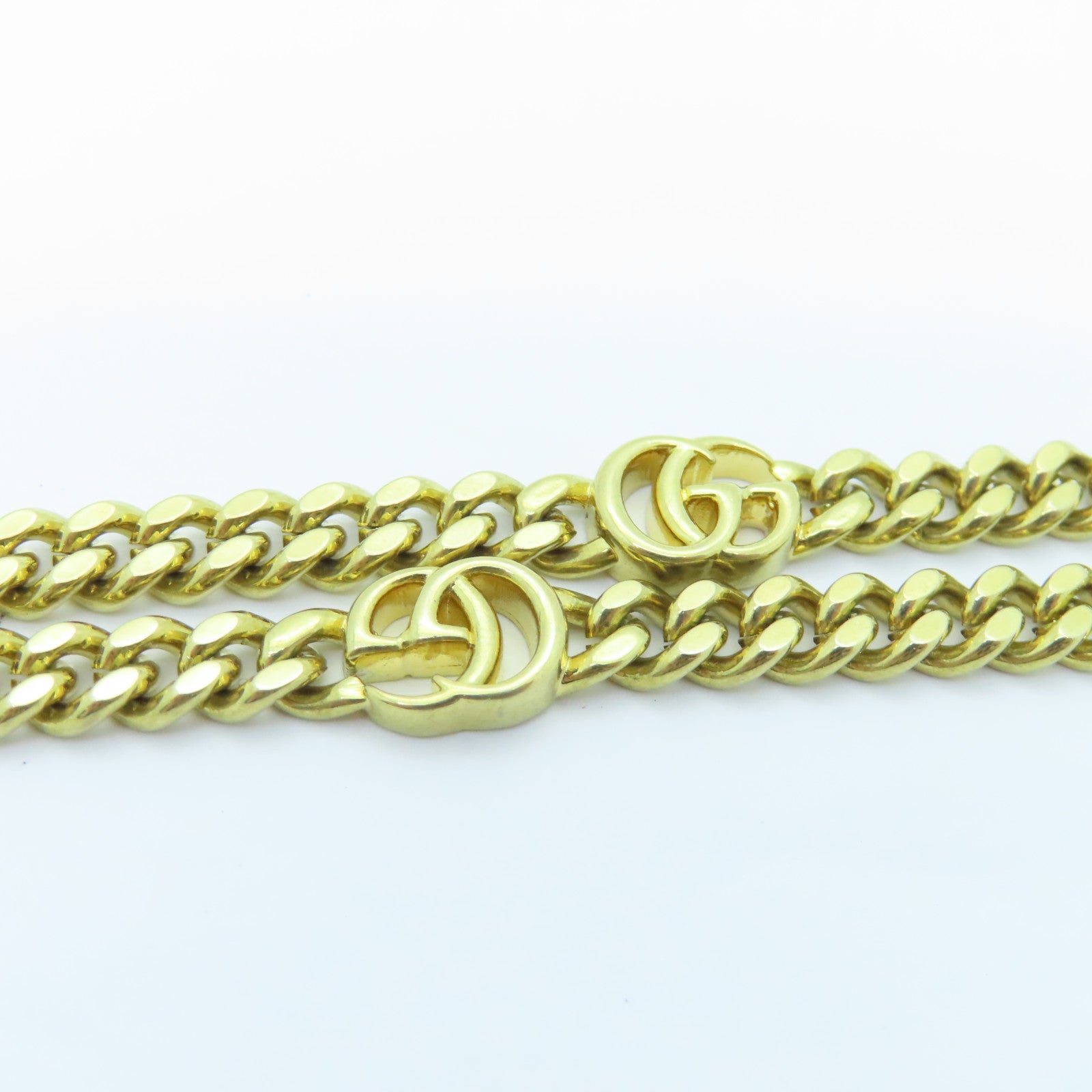 GUCCI Metal/PVC Necklace White/Gold
