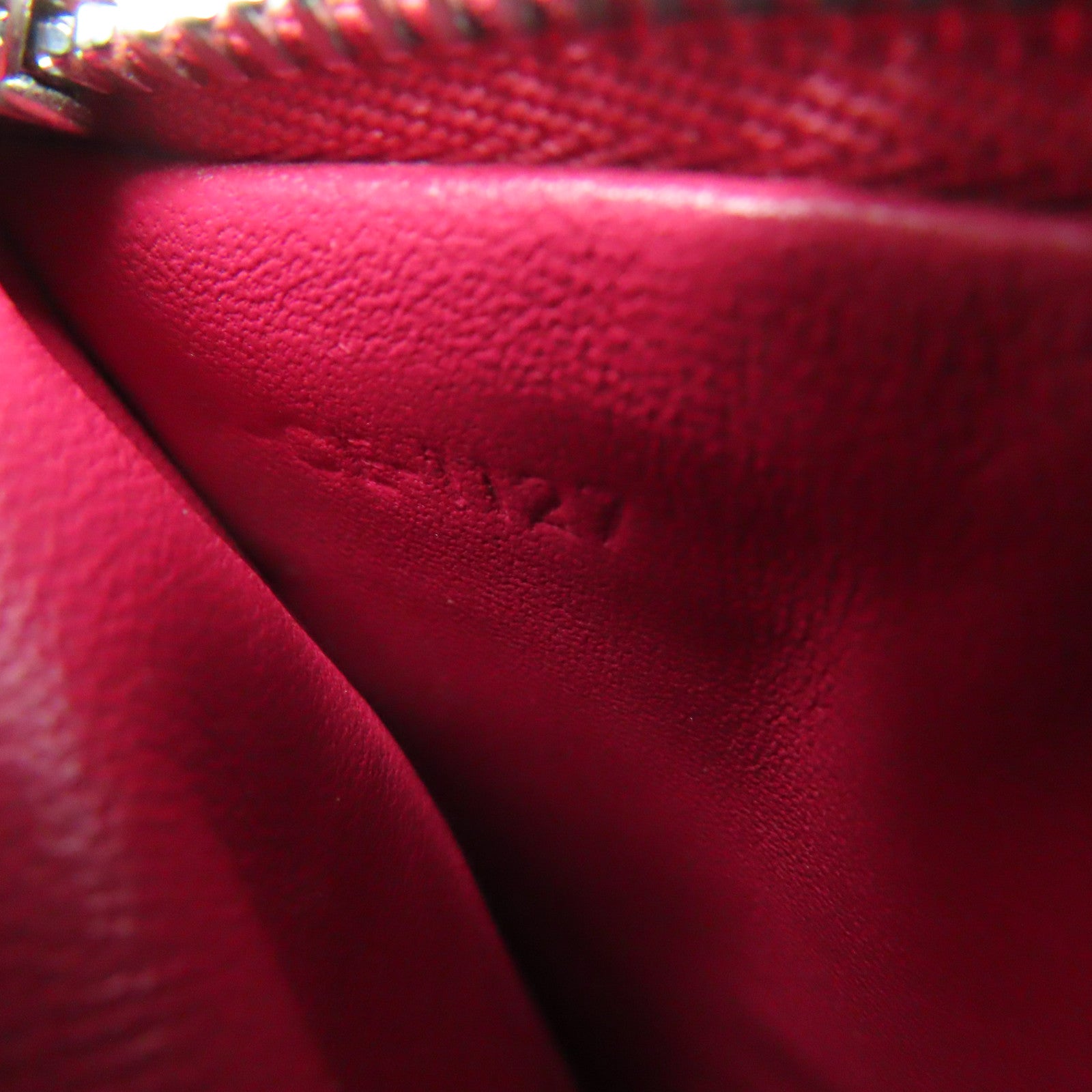 CELINE 牛皮皮革Shoulder Bag银扣肩背袋红色