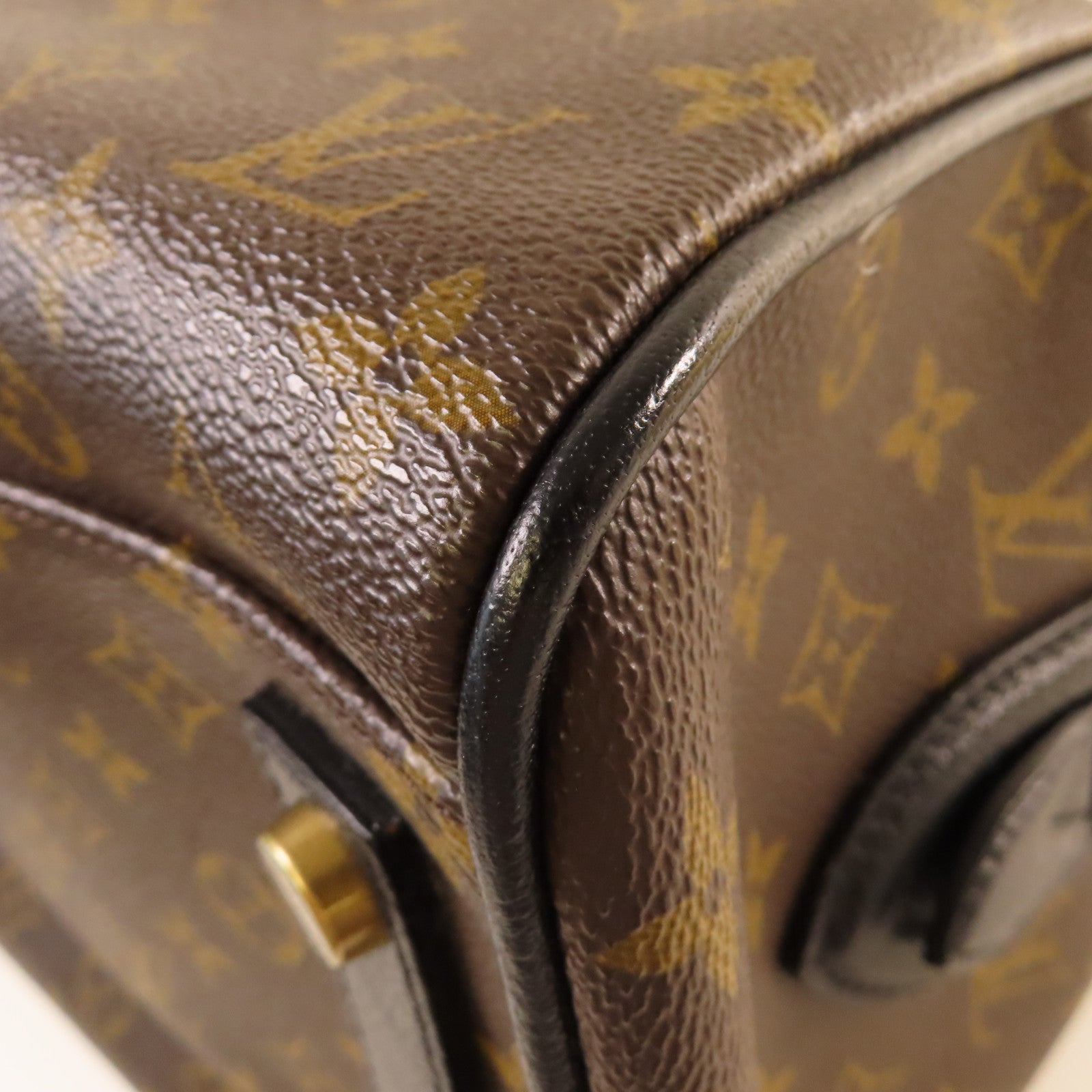 LOUIS VUITTON Monogram Golden Arrow Speedy 30 Handbag金扣手挽袋啡色/黑色