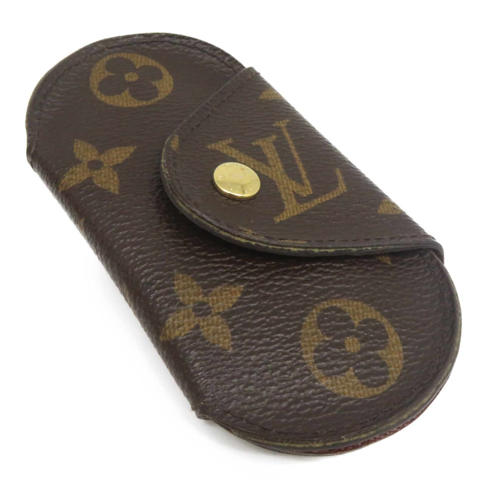 LOUIS VUITTON Monogram Key Holder金扣鎖匙扣啡色