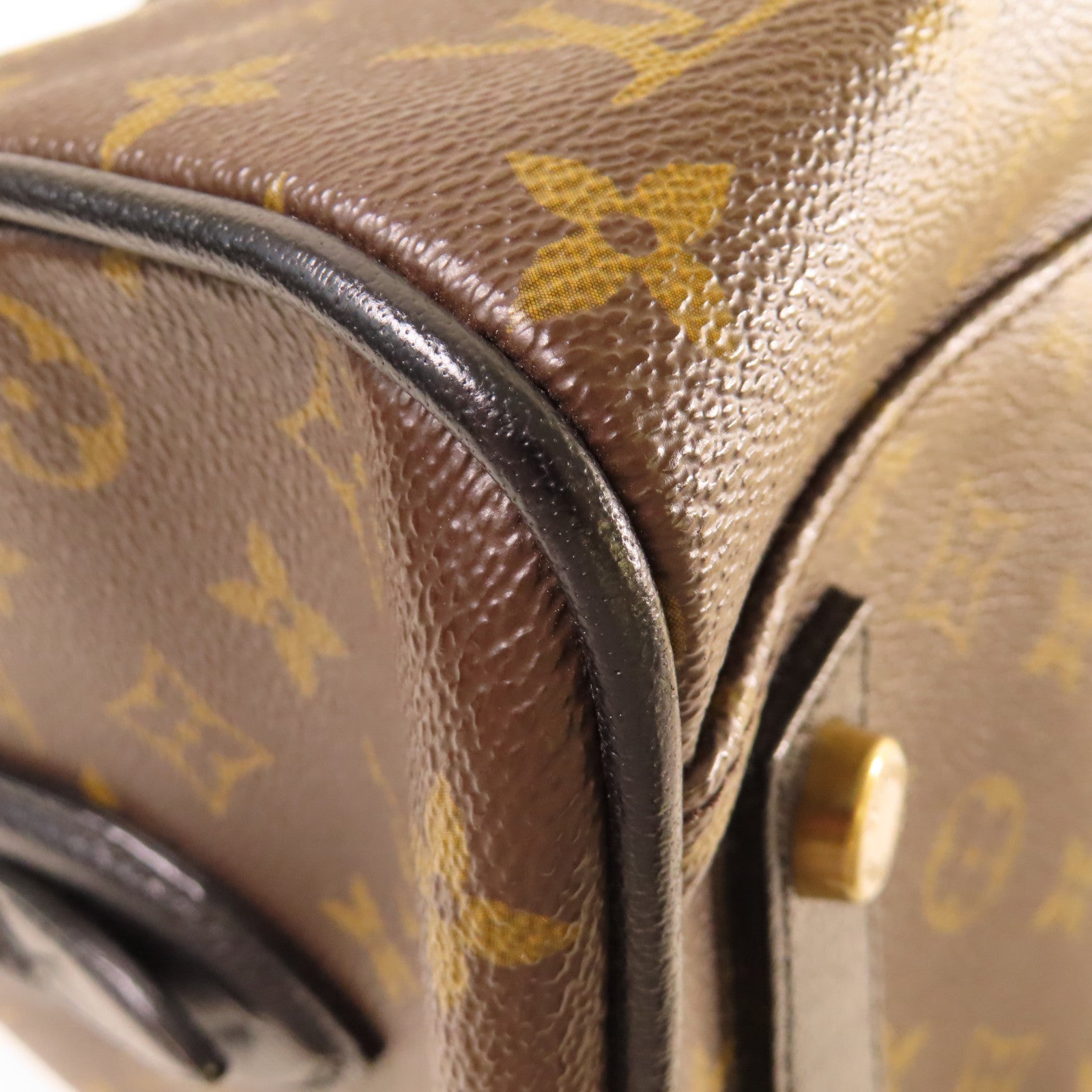 LOUIS VUITTON Monogram Golden Arrow Speedy 30 Handbag金扣手挽袋啡色/黑色