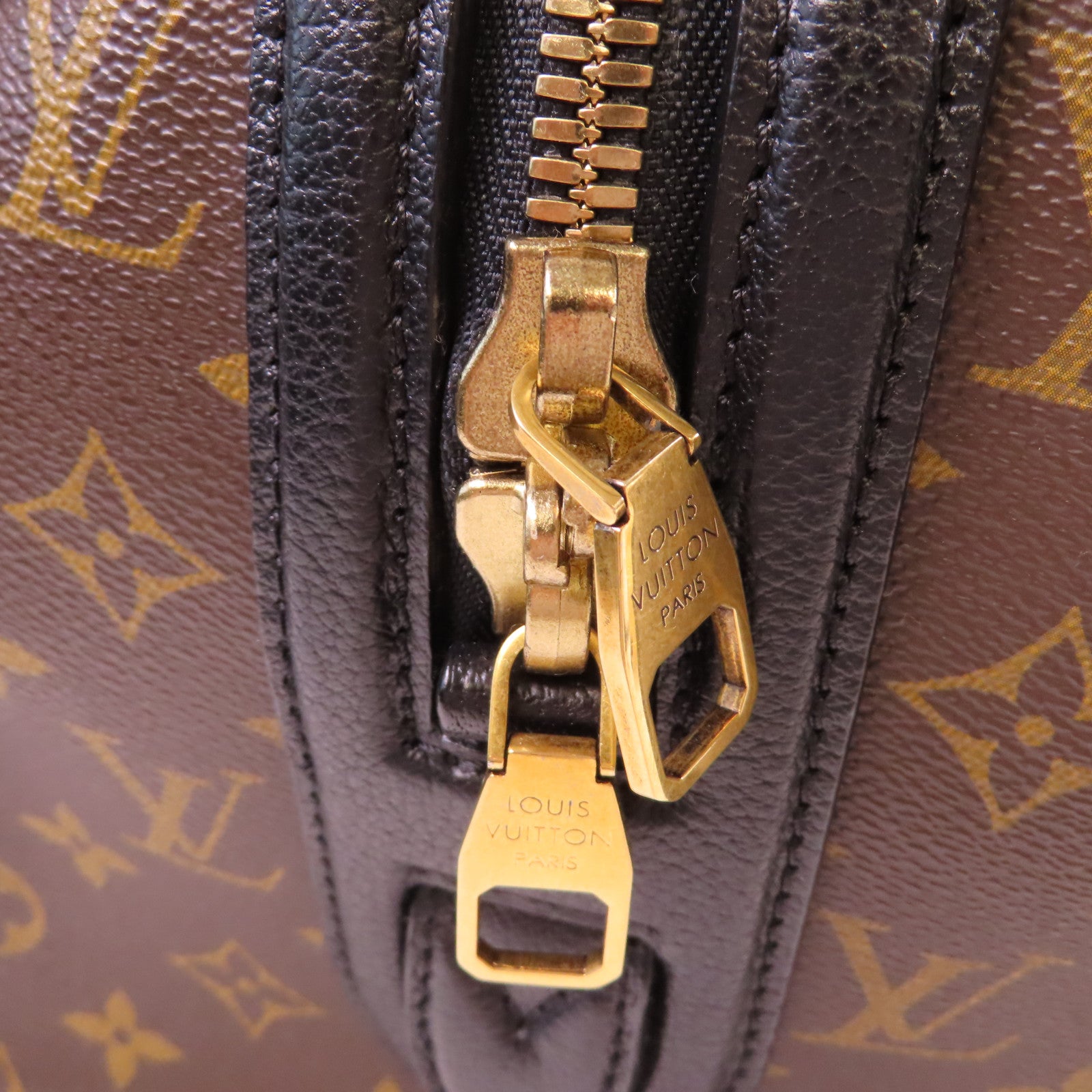 LOUIS VUITTON Monogram Golden Arrow Speedy 30 Handbag金扣手挽袋啡色/黑色