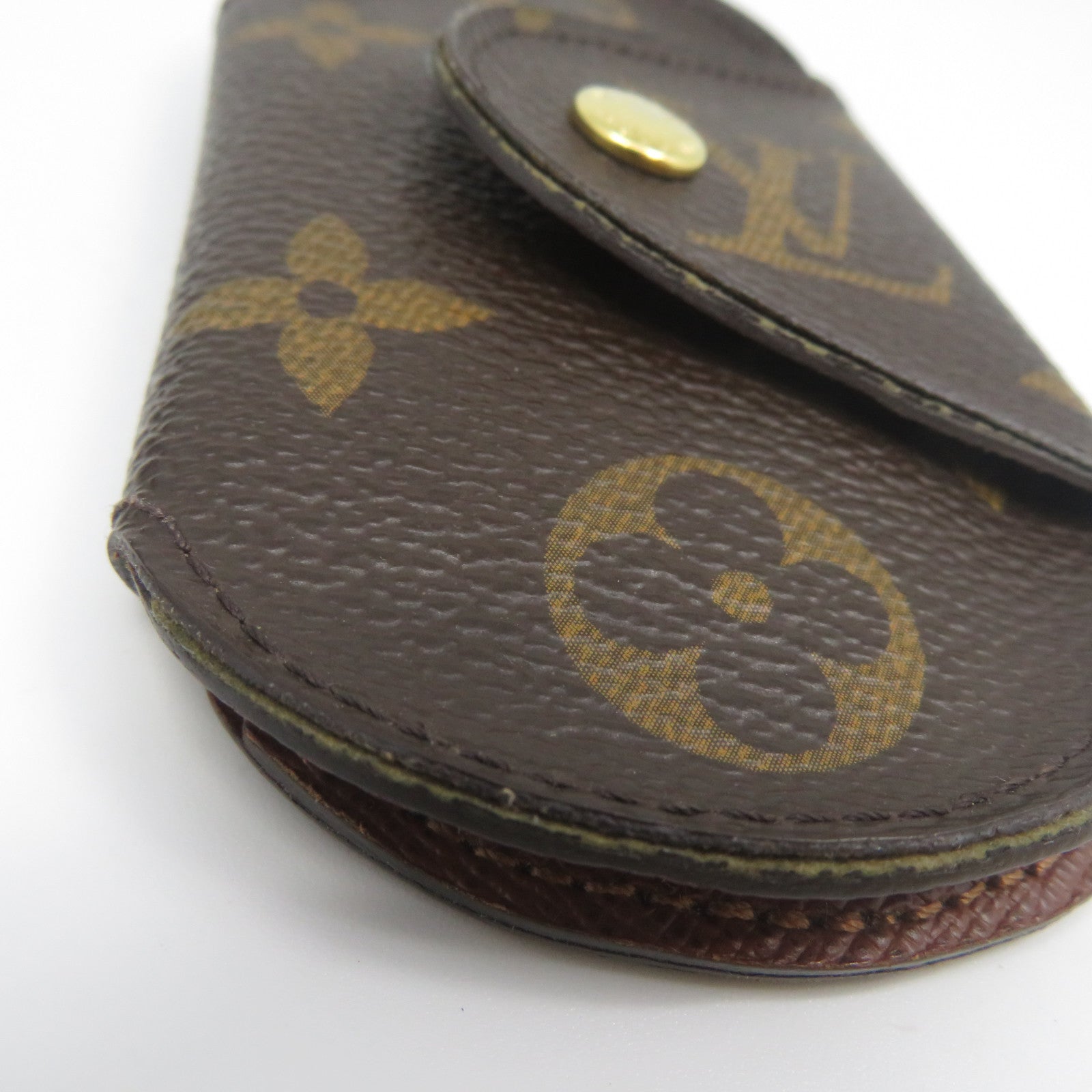 LOUIS VUITTON Monogram Key Holder金扣鎖匙扣啡色