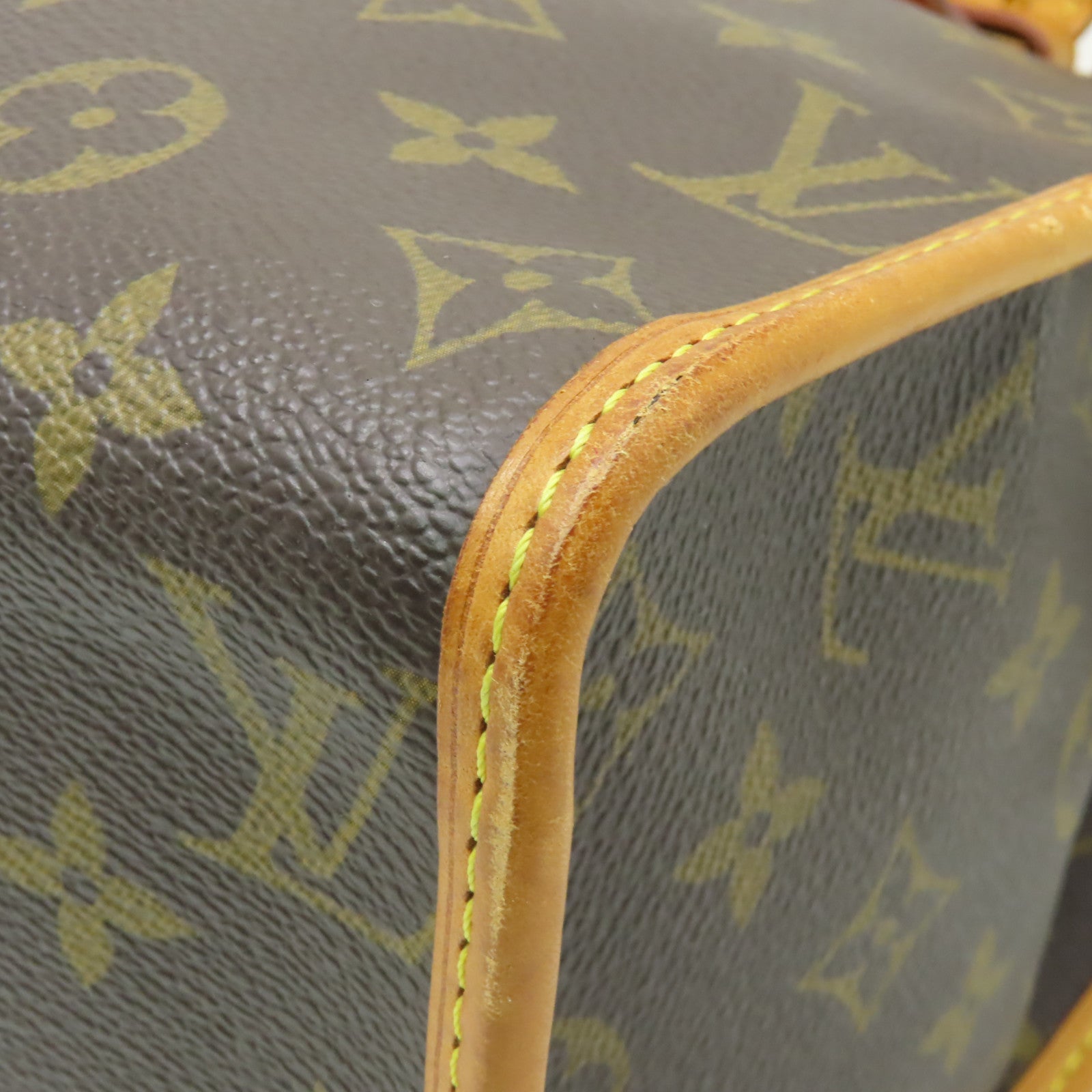 LOUIS VUITTON Monogram Popincourt Haut金扣肩背袋棕色