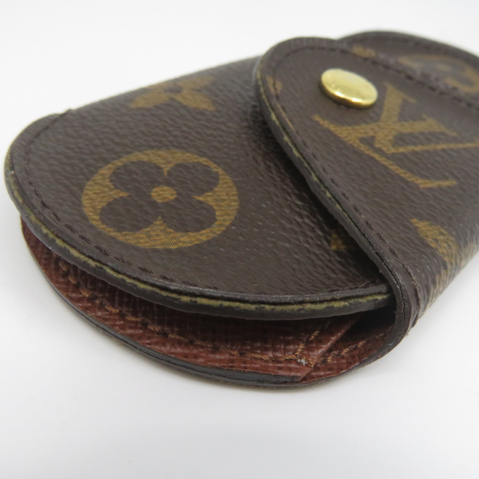 LOUIS VUITTON Monogram Key Holder金扣鎖匙扣啡色