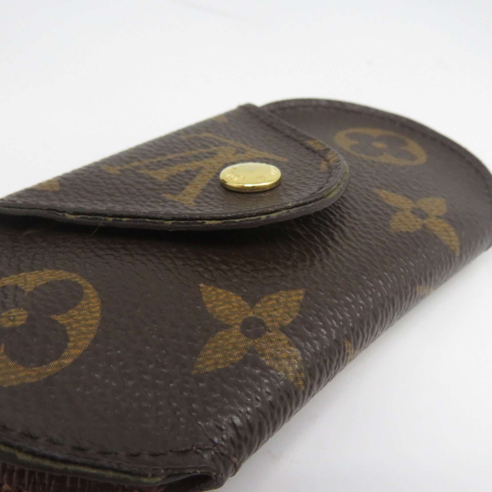 LOUIS VUITTON Monogram Key Holder金扣鎖匙扣啡色