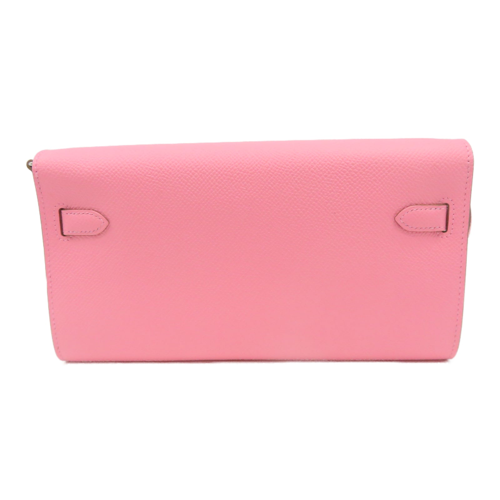 HERMES [Sharp Discount] Veau Epsom Leather Kelly To Go Silver Buckle Handle Shoulder Back Dual-Purpose Bag Pink/Confetti