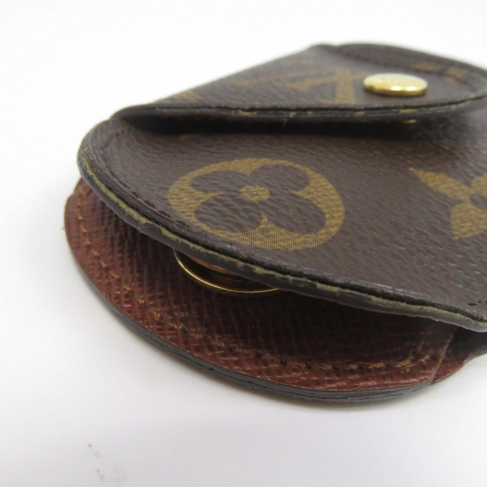 LOUIS VUITTON Monogram Key Holder金扣鎖匙扣啡色