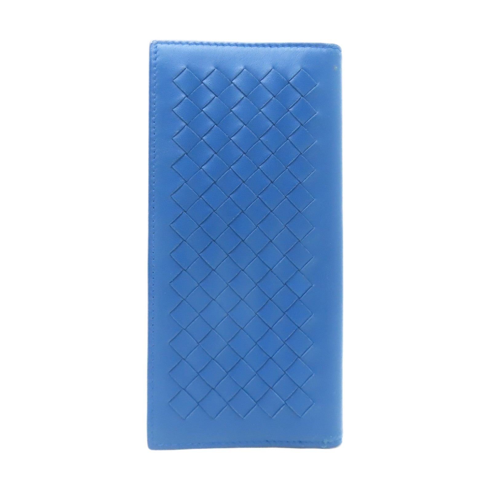 BOTTEGA VENETA 羊皮皮革Long Wallet長錢包藍色