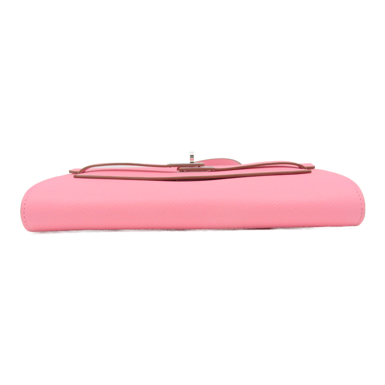 HERMES [Sharp Discount] Veau Epsom Leather Kelly To Go Silver Buckle Handle Shoulder Back Dual-Purpose Bag Pink/Confetti