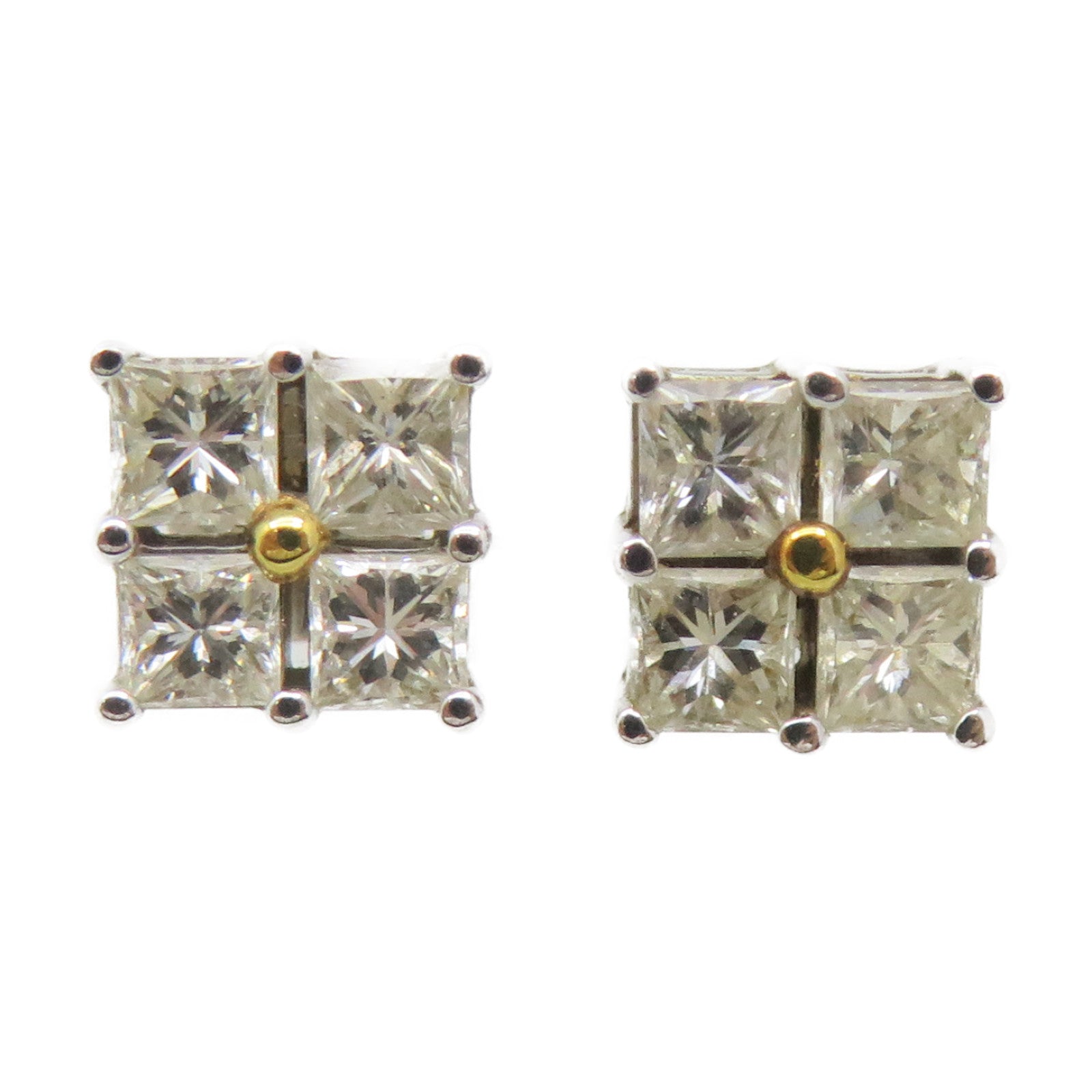 JEWELRY 18K White Gold/Diamond Diamond Earrings