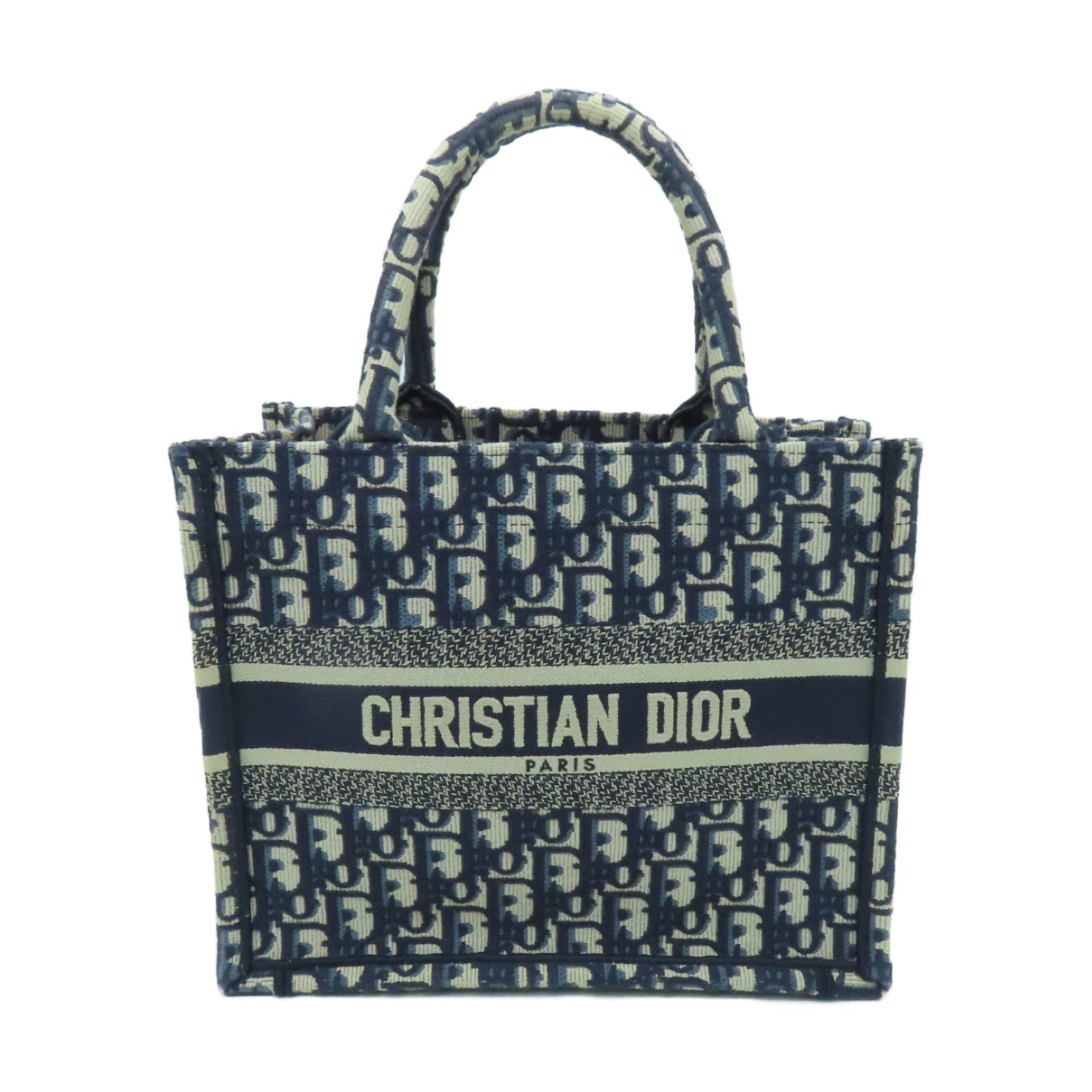 Dior 帆布Small Book Tote手挽袋藍色