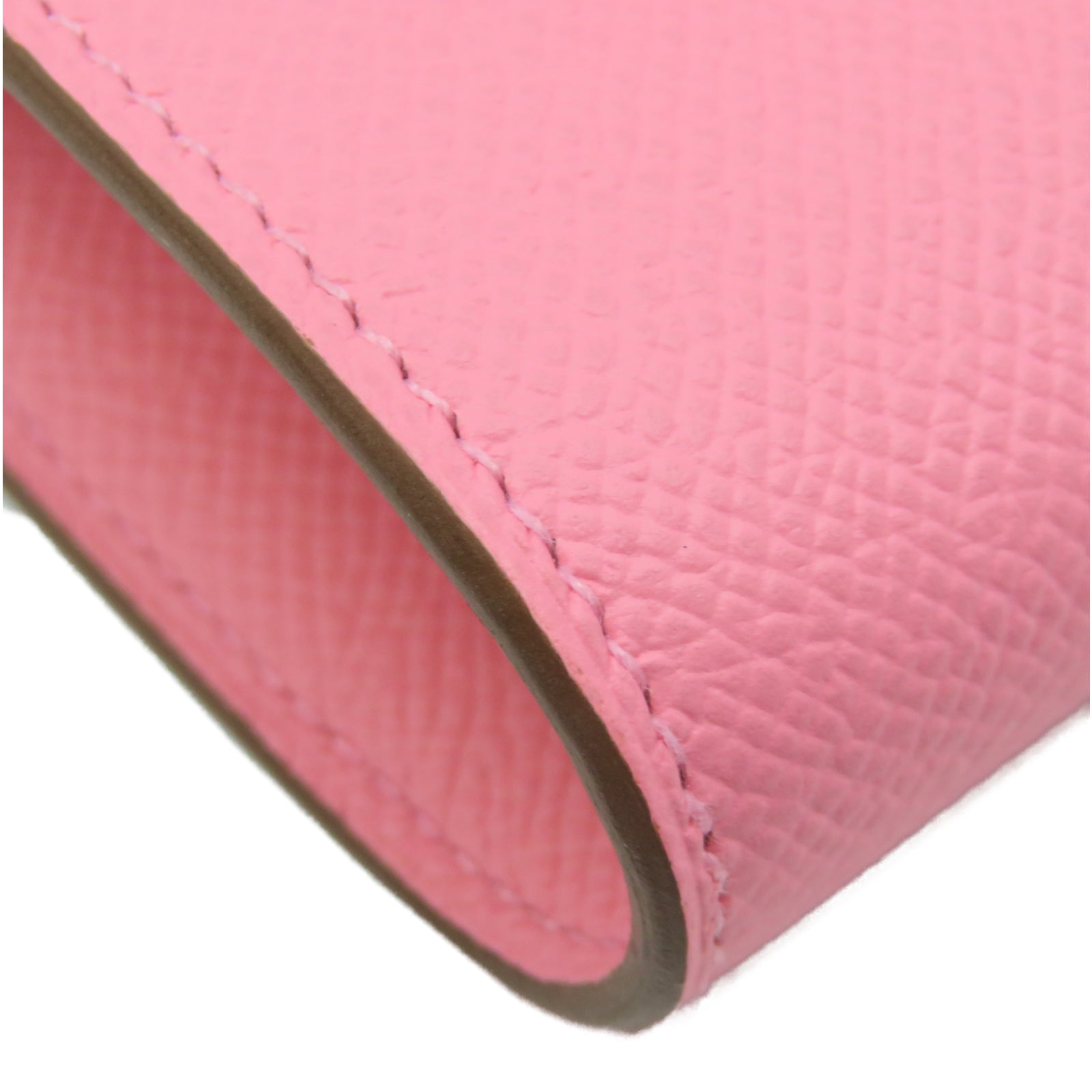 HERMES [Sharp Discount] Veau Epsom Leather Kelly To Go Silver Buckle Handle Shoulder Back Dual-Purpose Bag Pink/Confetti