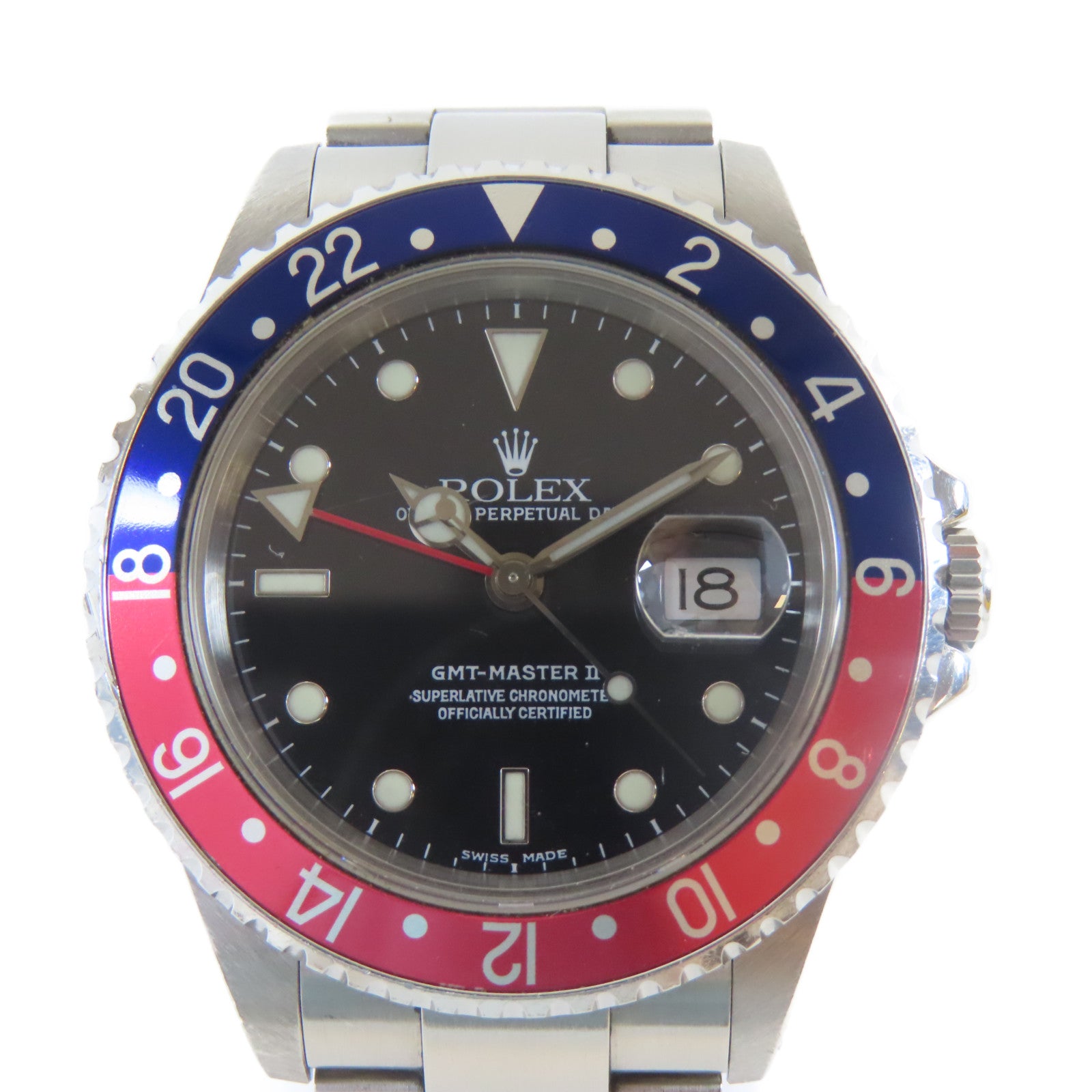 ROLEX GMT MasterⅡ不鏽鋼手錶自動機芯黑色
