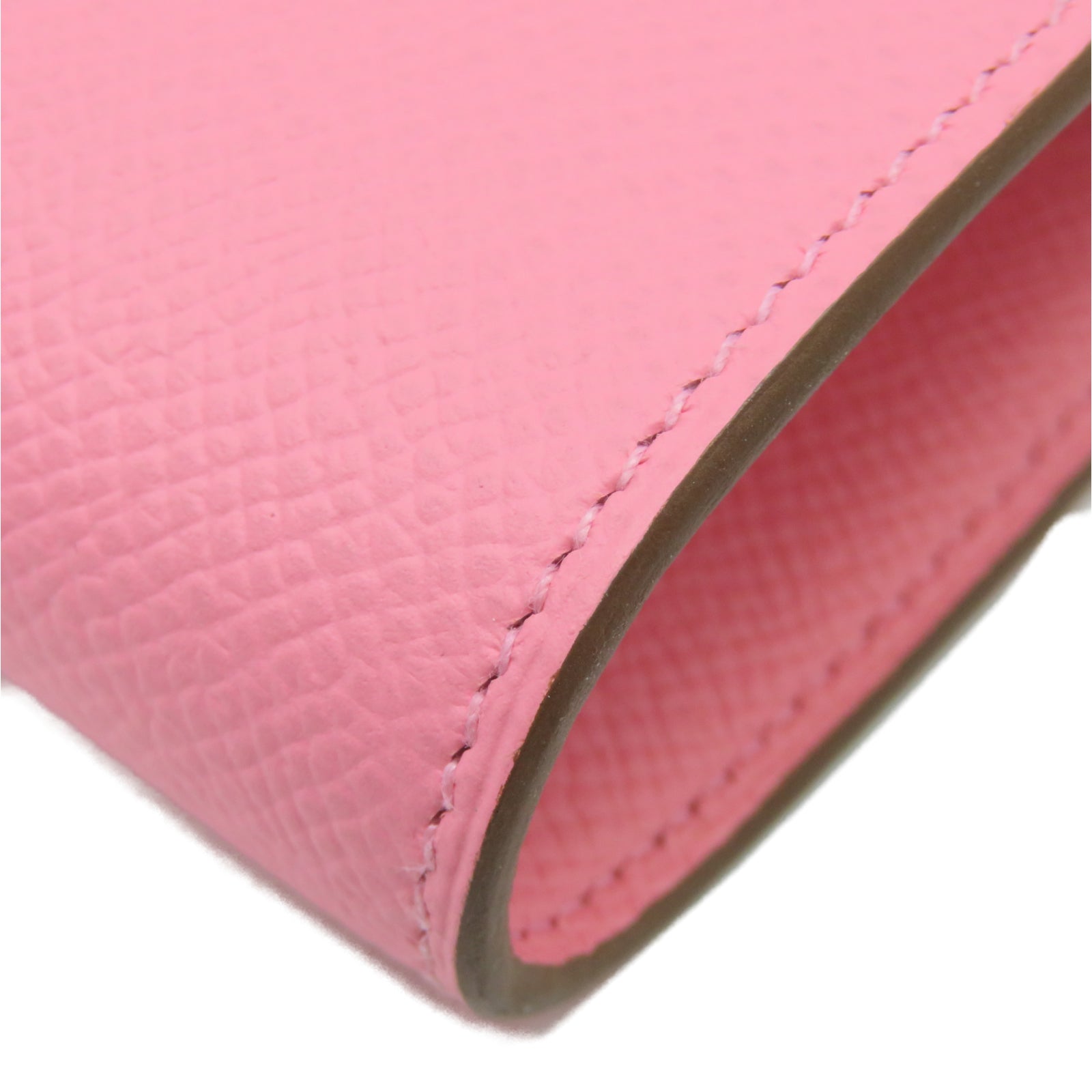 HERMES [Sharp Discount] Veau Epsom Leather Kelly To Go Silver Buckle Handle Shoulder Back Dual-Purpose Bag Pink/Confetti