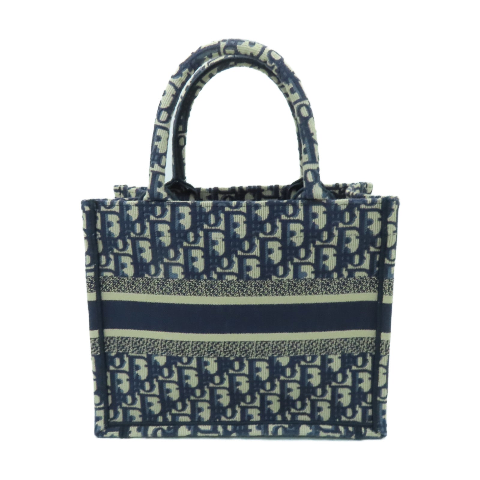 Dior 帆布Small Book Tote手挽袋藍色