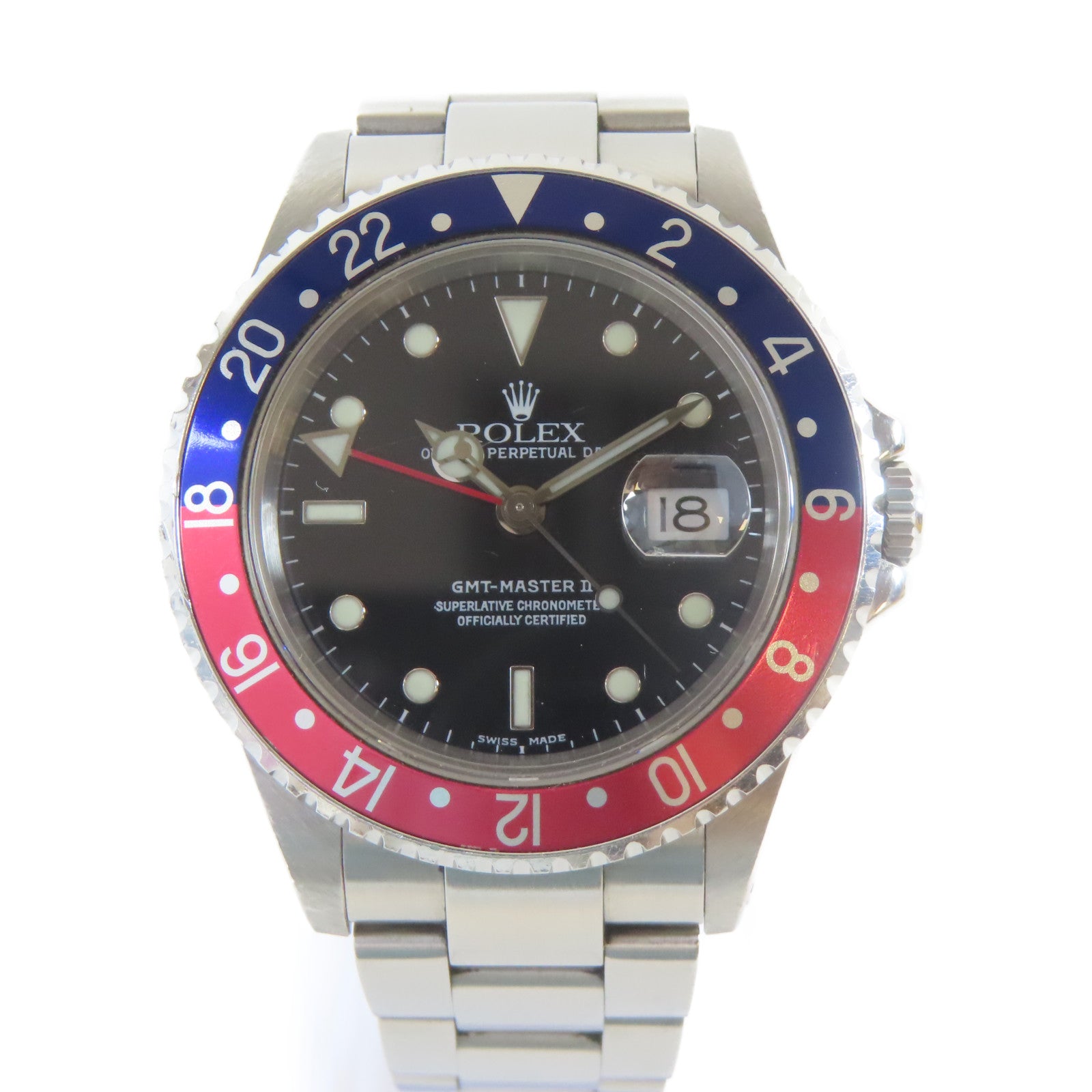 ROLEX GMT MasterⅡ不鏽鋼手錶自動機芯黑色