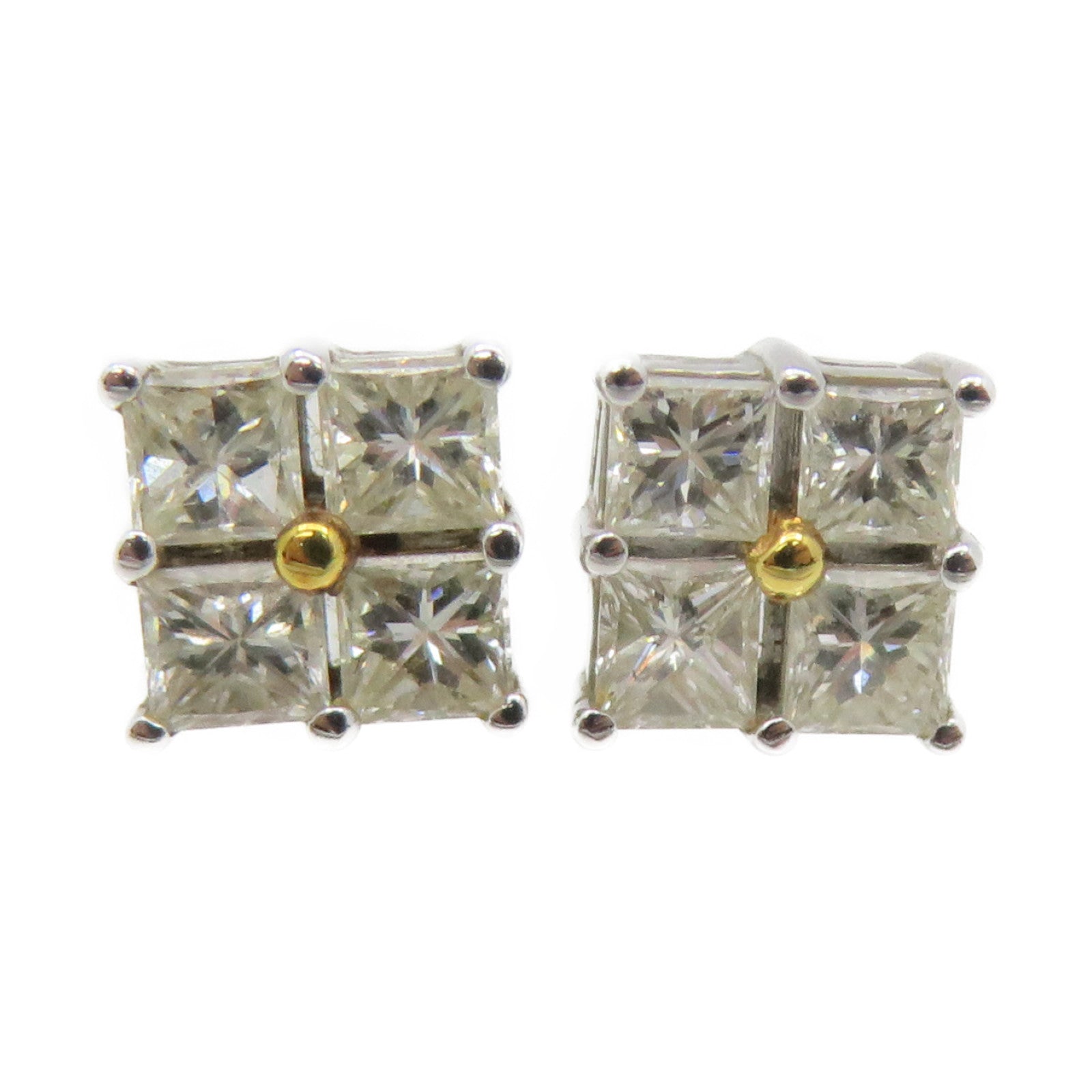 JEWELRY 18K White Gold/Diamond Diamond Earrings