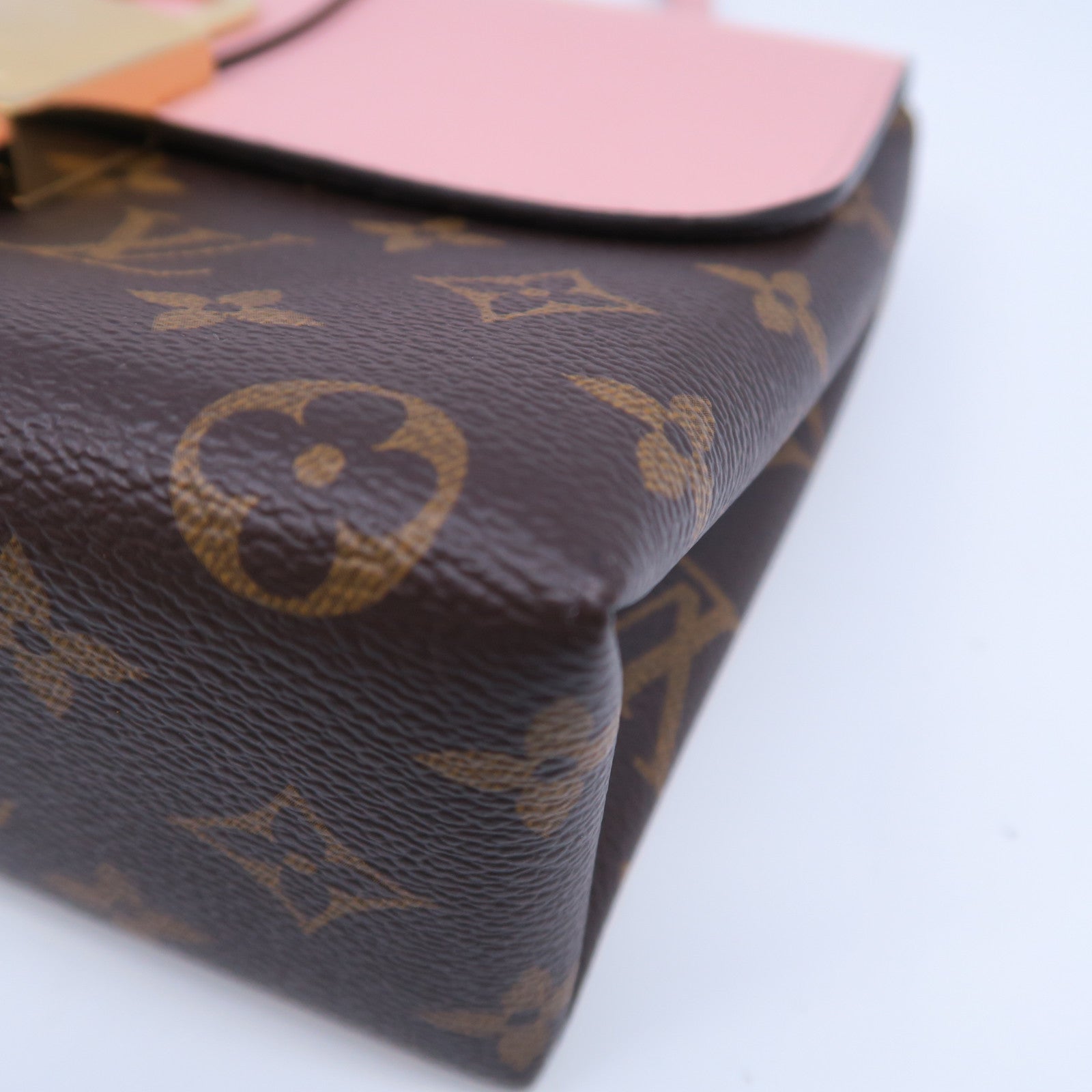 LOUIS VUITTON Monogram Locky BB金扣手挽肩背兩用袋粉紅色/啡色