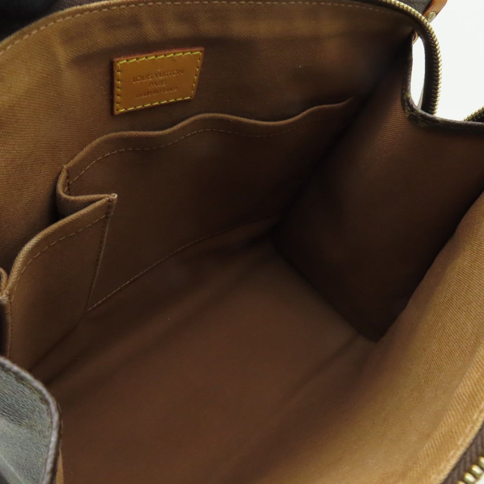 LOUIS VUITTON Monogram Popincourt Haut金扣肩背袋棕色