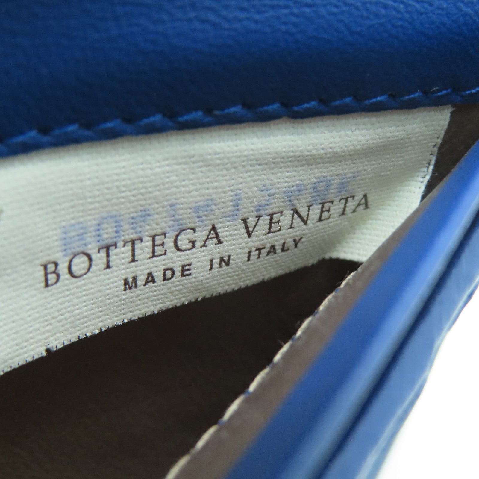 BOTTEGA VENETA 羊皮皮革Long Wallet長錢包藍色
