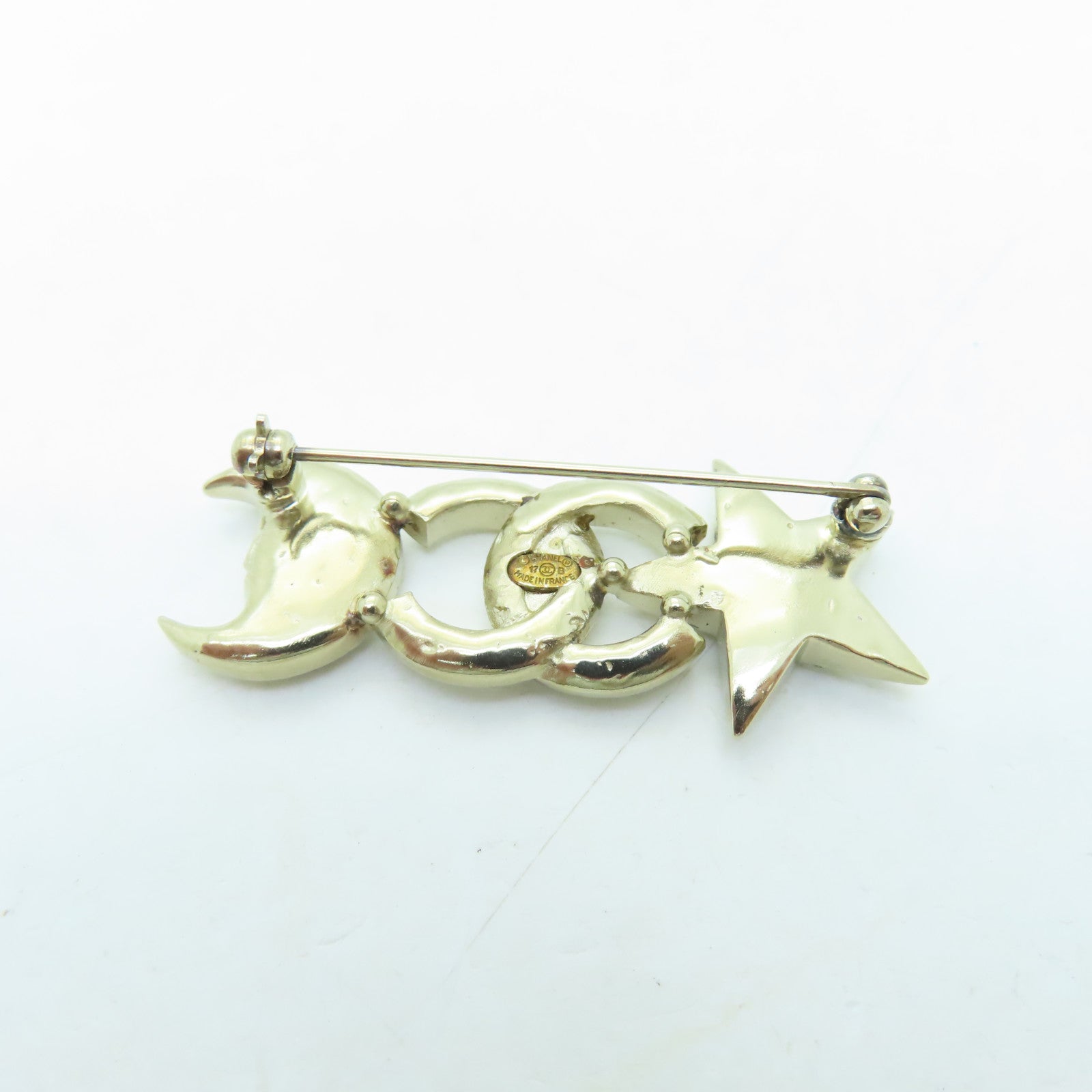 CHANEL Metal Brooch Brooch Gold