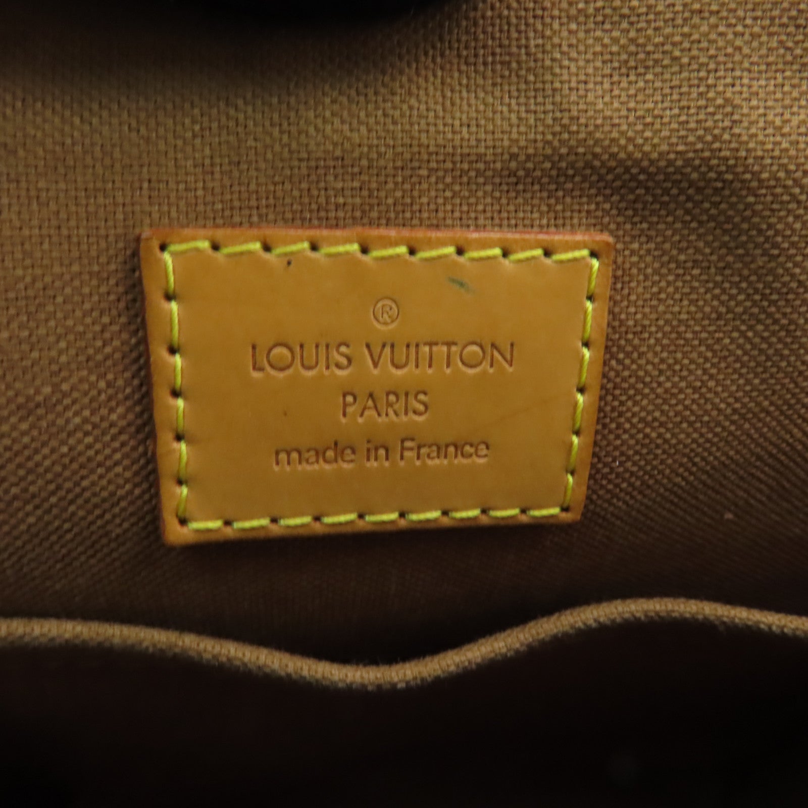 LOUIS VUITTON Monogram Popincourt Haut金扣肩背袋棕色