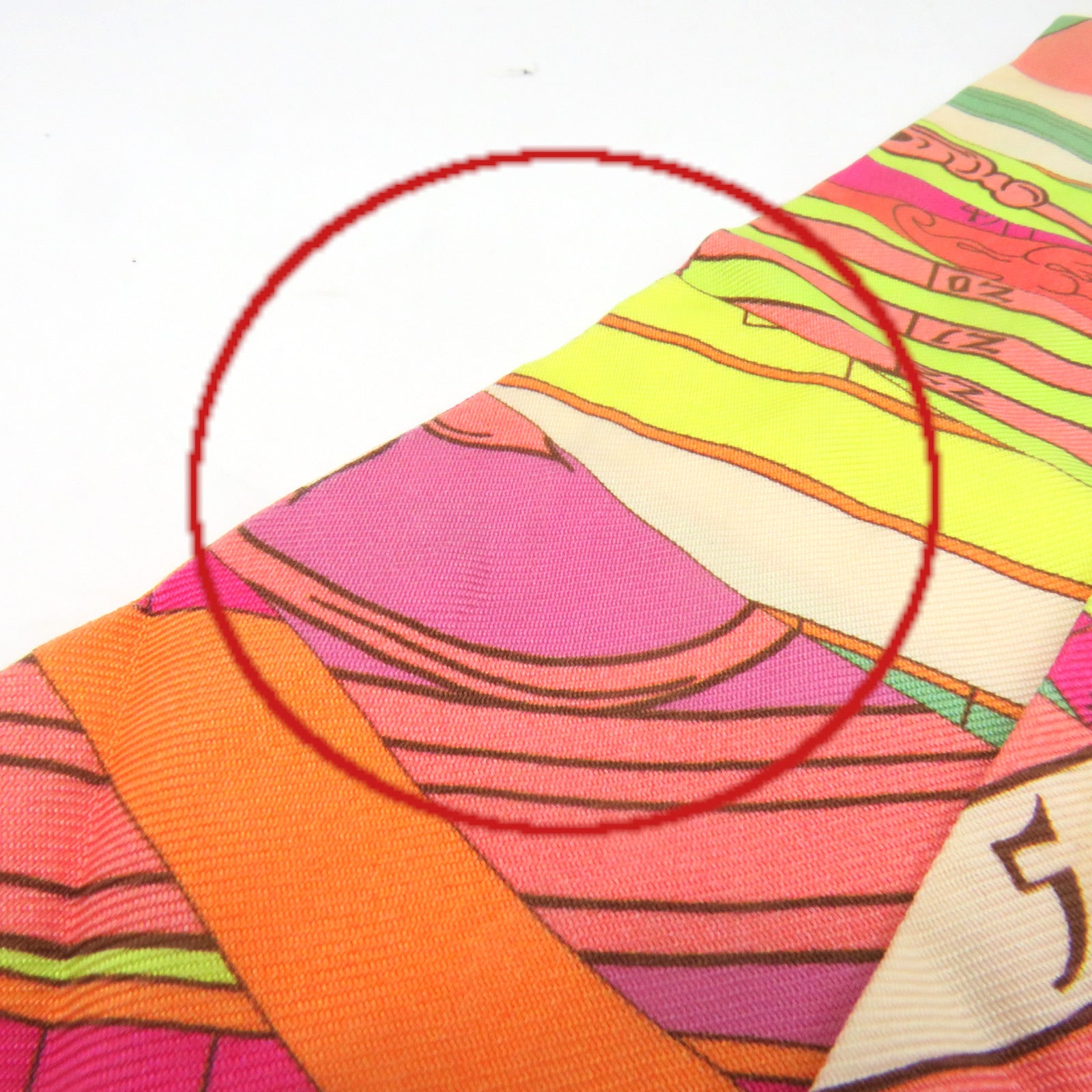 HERMES 絲質Twilly Scarf絲巾橙色/彩色