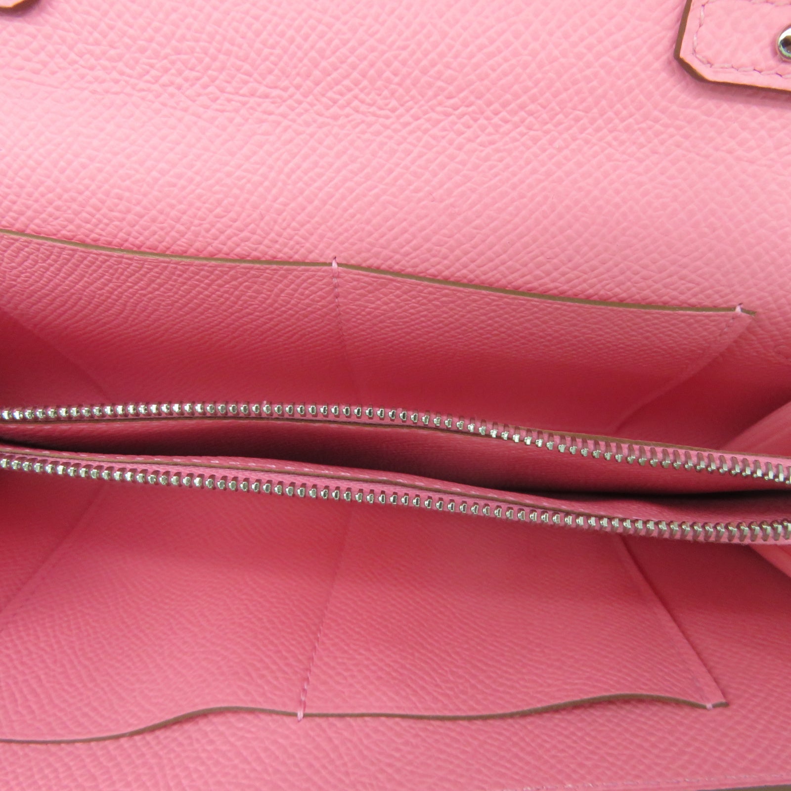 HERMES [Sharp Discount] Veau Epsom Leather Kelly To Go Silver Buckle Handle Shoulder Back Dual-Purpose Bag Pink/Confetti