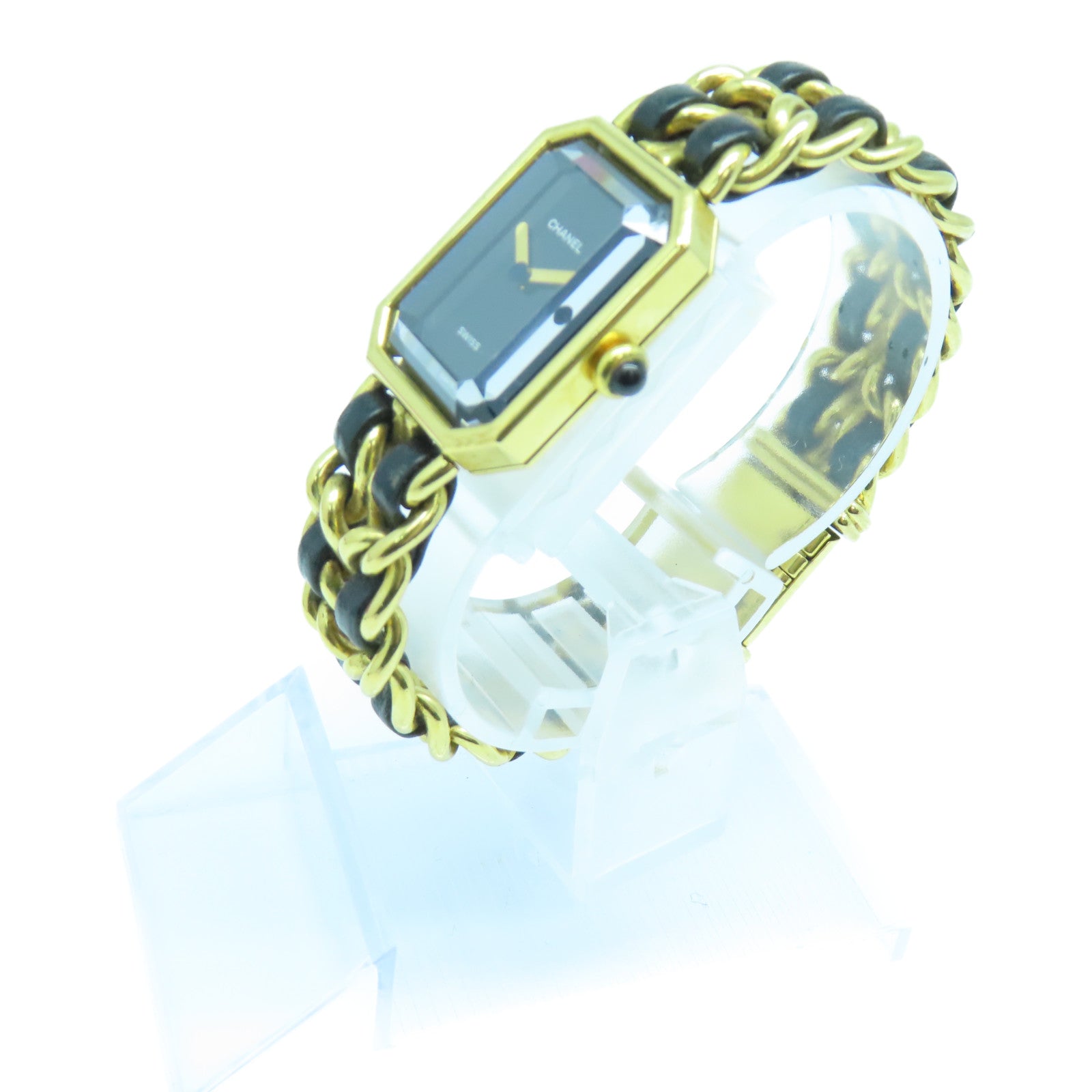 CHANEL Premiere M鍍金手錶石英機芯黑色