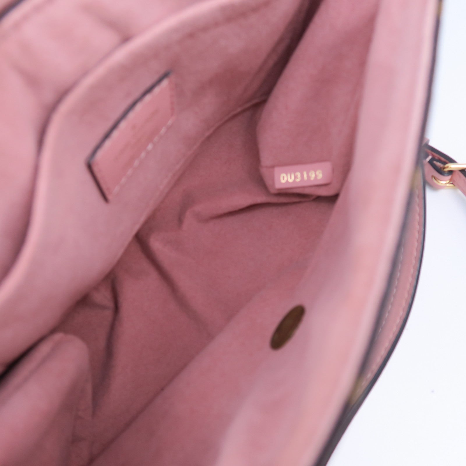 LOUIS VUITTON Monogram Locky BB金扣手挽肩背兩用袋粉紅色/啡色