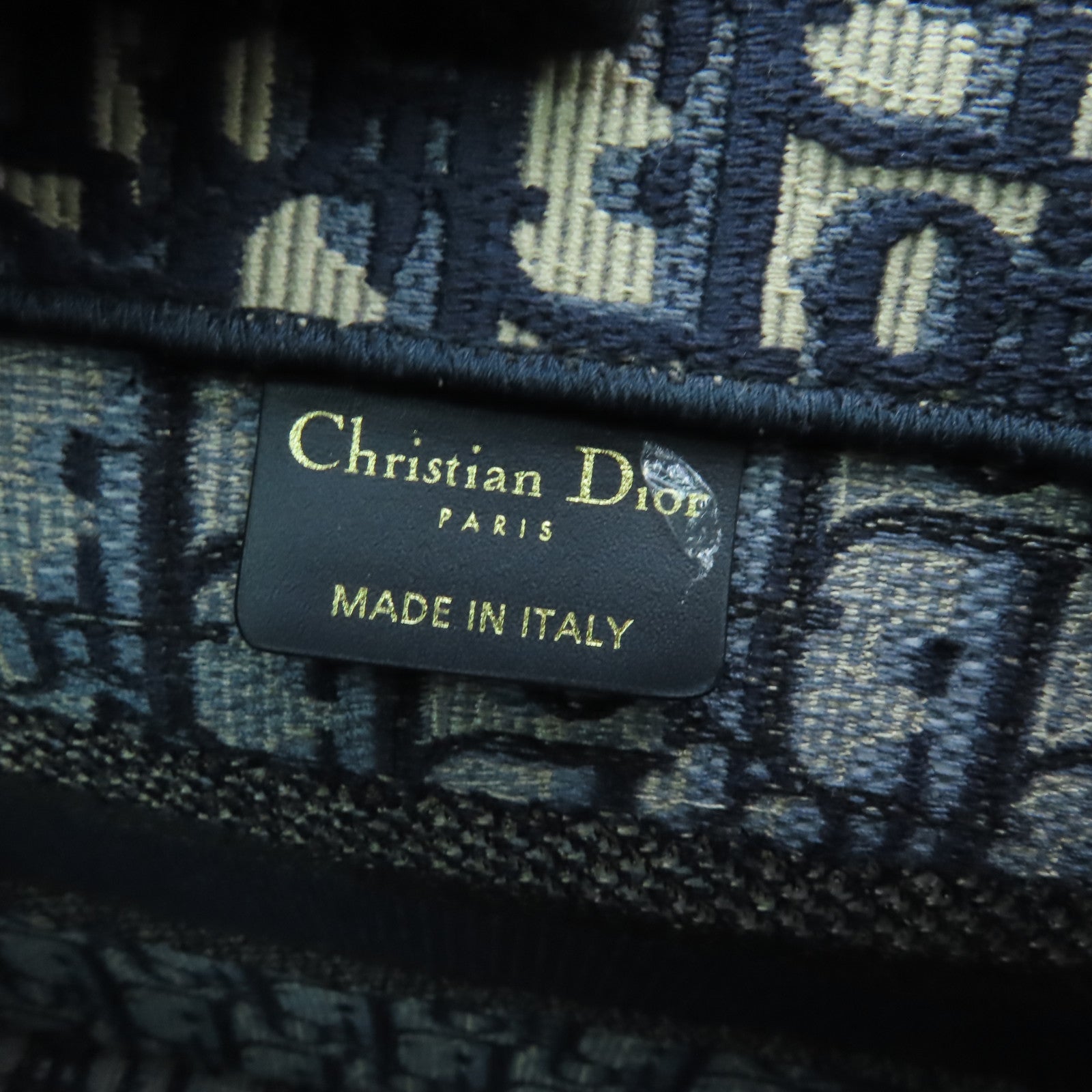 Dior 帆布Small Book Tote手挽袋藍色