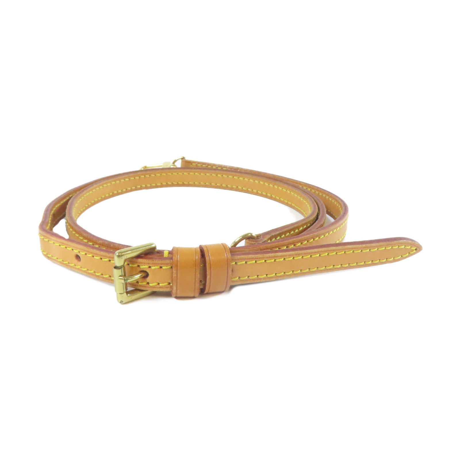 LOUIS VUITTON 皮革Shoulder Strap金扣肩帶啡色