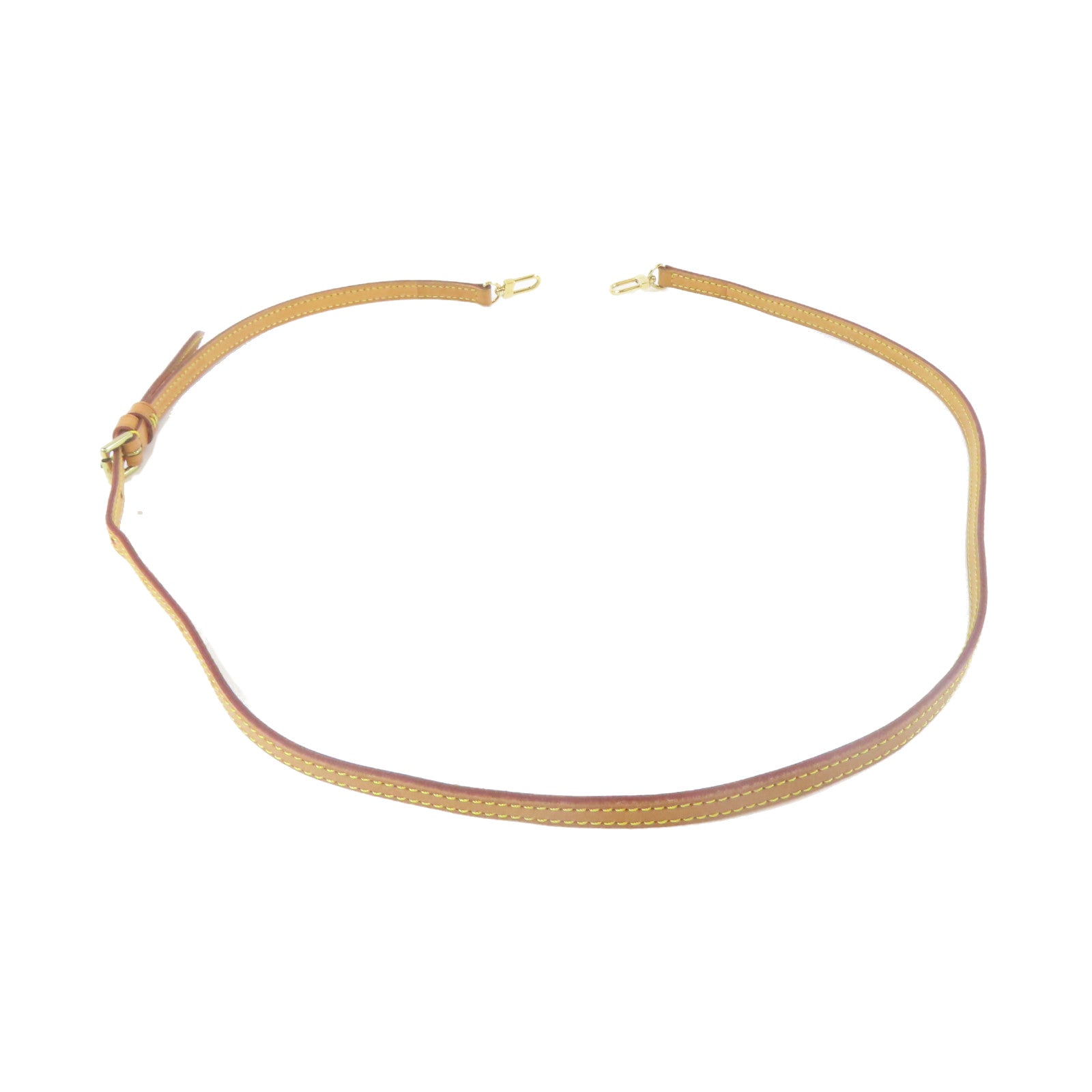 LOUIS VUITTON 皮革Shoulder Strap金扣肩帶啡色