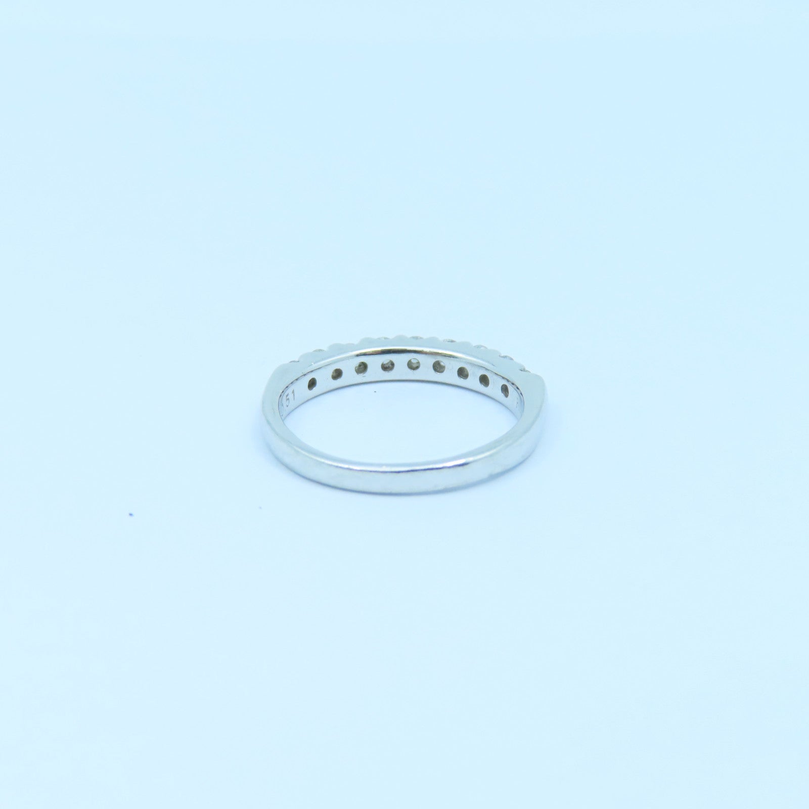 JEWELRY 900PT Diamond Ring 0.51ct鑽石戒指US#6.25