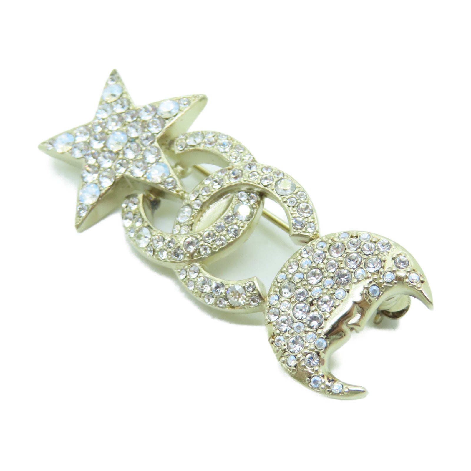 CHANEL Metal Brooch Brooch Gold
