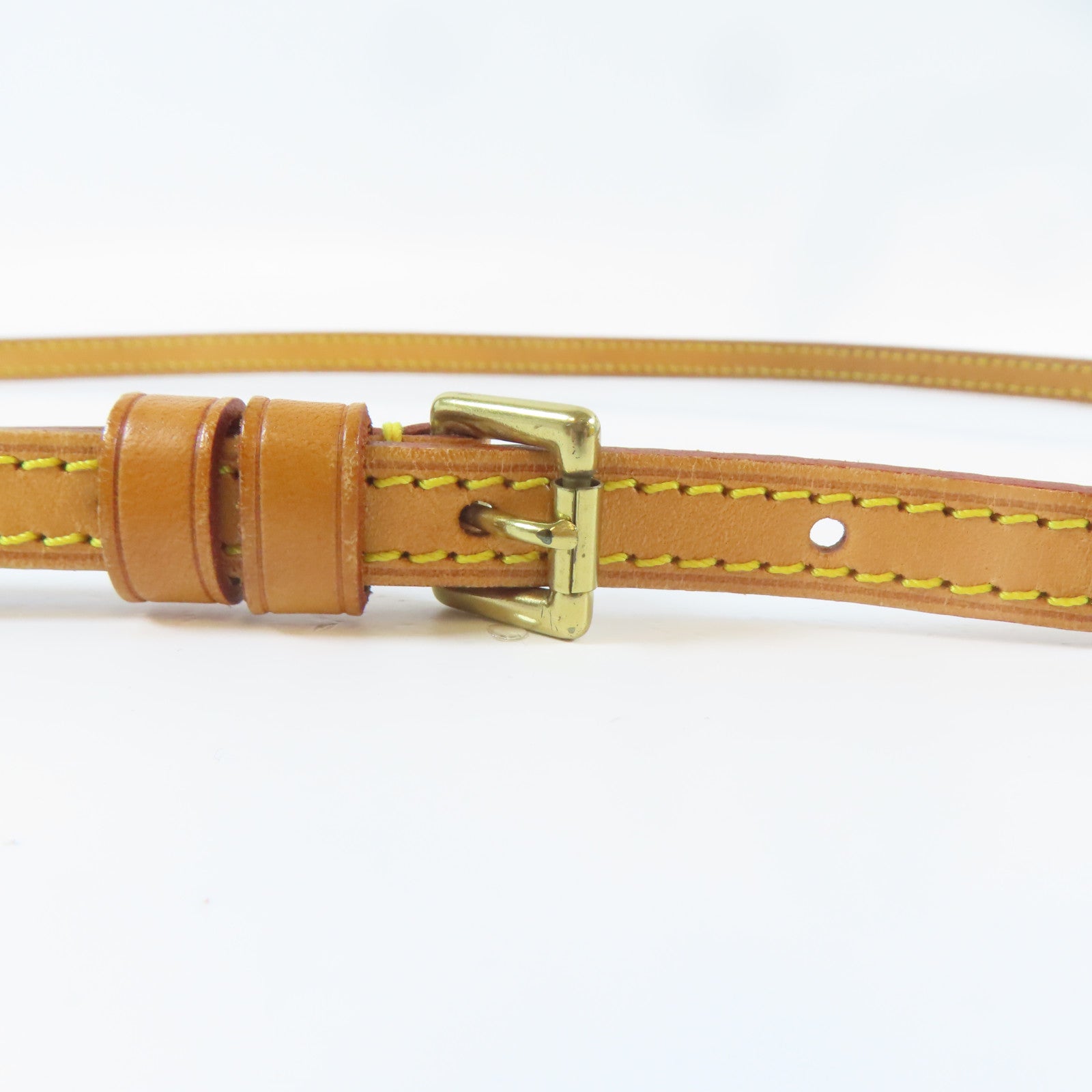 LOUIS VUITTON 皮革Shoulder Strap金扣肩帶啡色